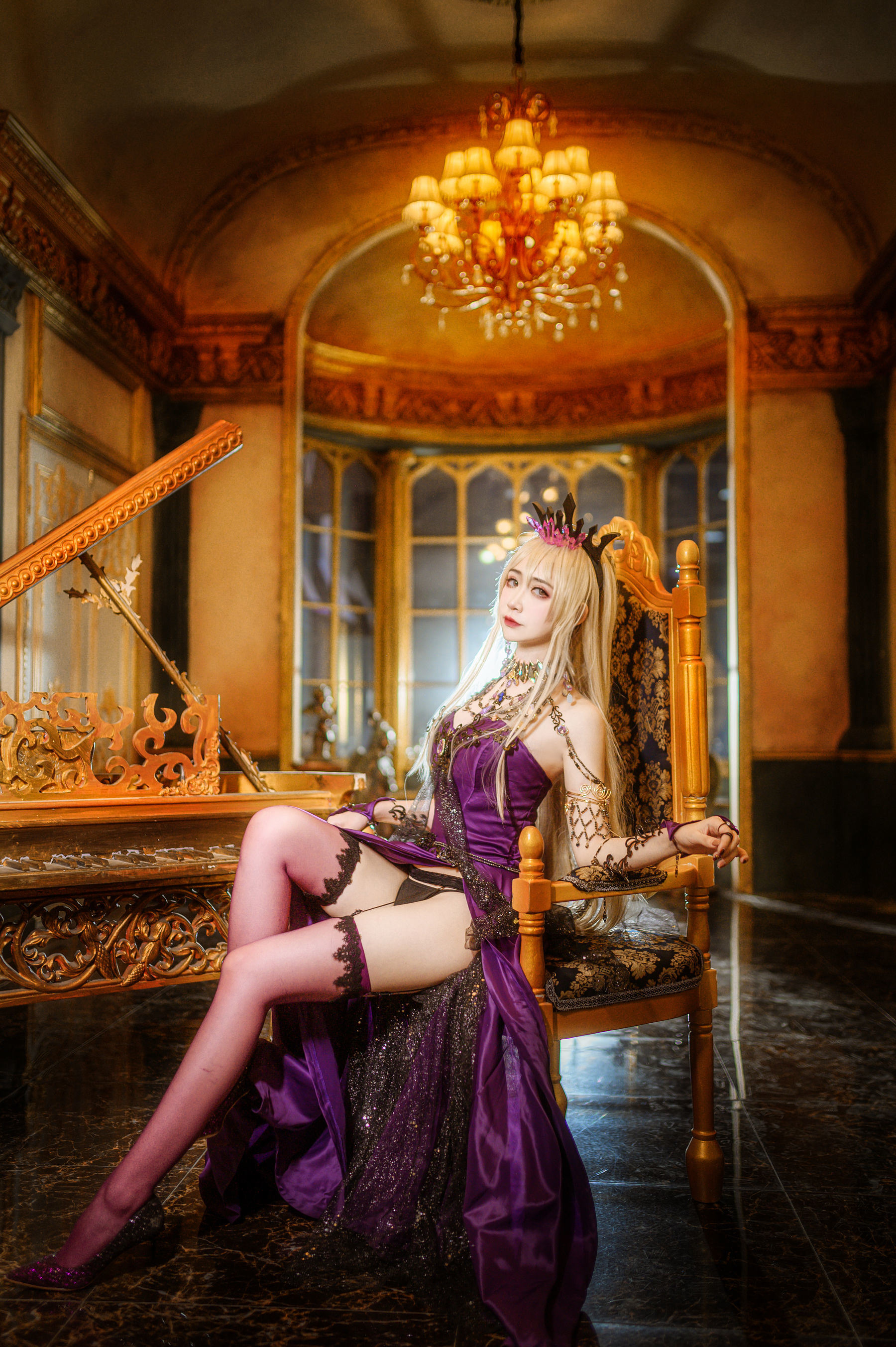Welfare COS] Anime Blogger Ruan Yi_Fairy - Black Gun Dull Formal Dress