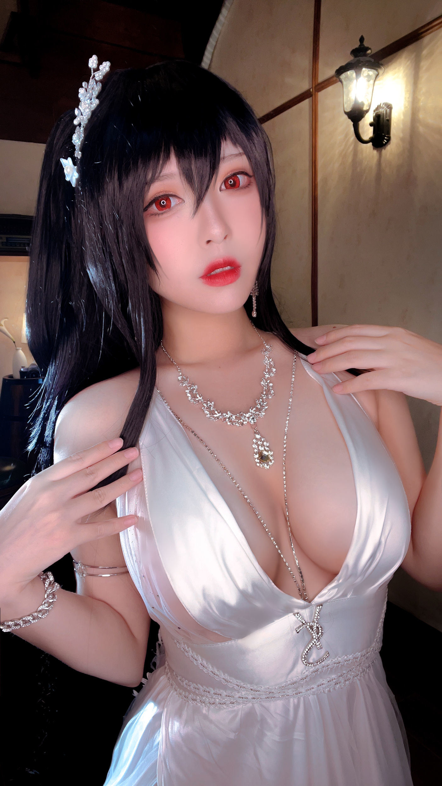 半半子 大鳳花嫁 コスプレ写真