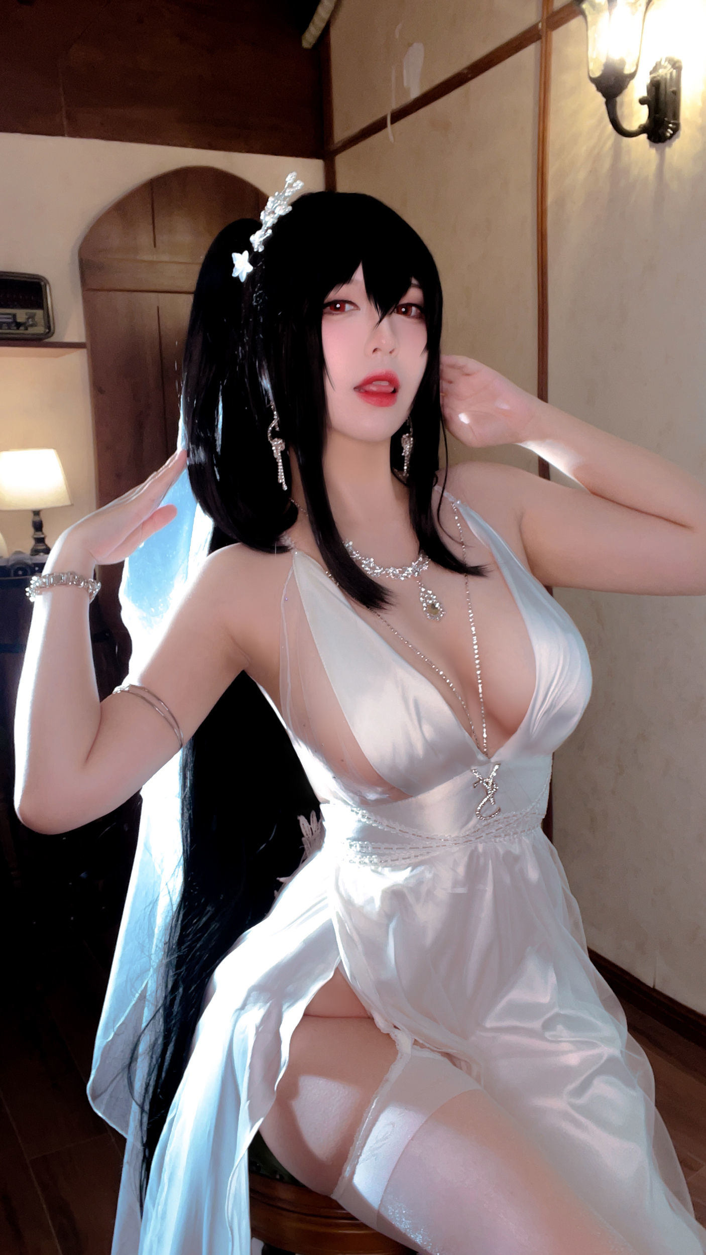 半半子 大鳳花嫁 コスプレ写真