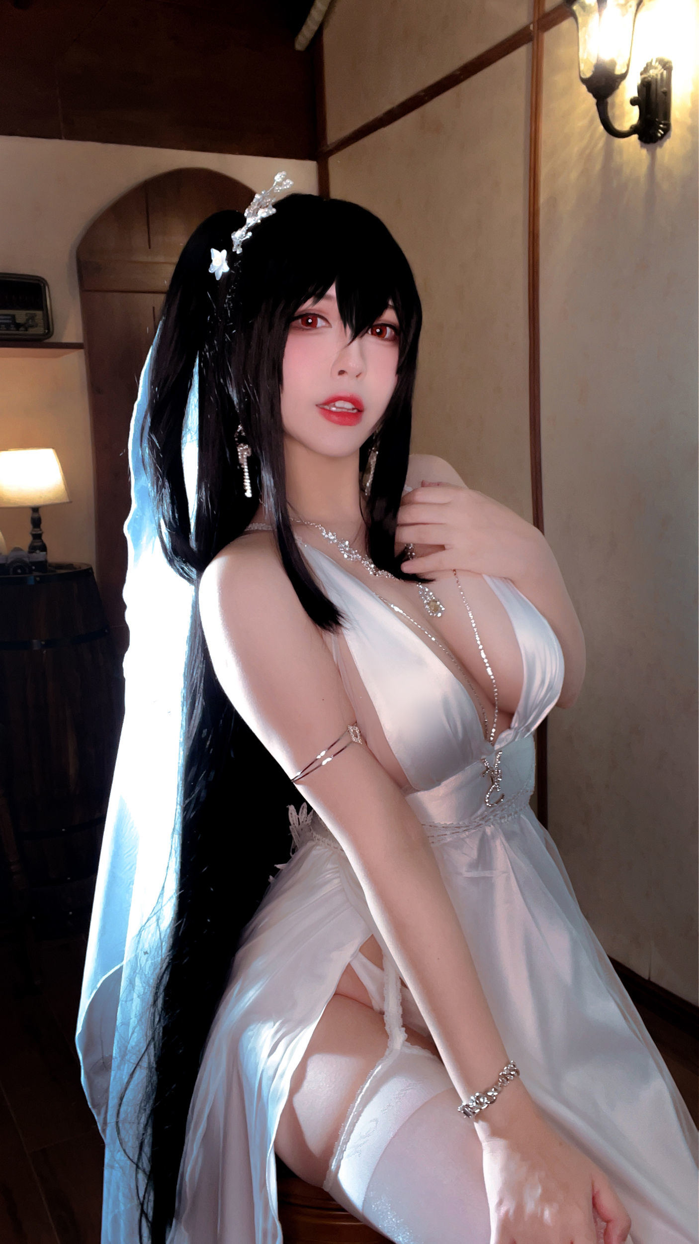 半半子 大鳳花嫁 コスプレ写真