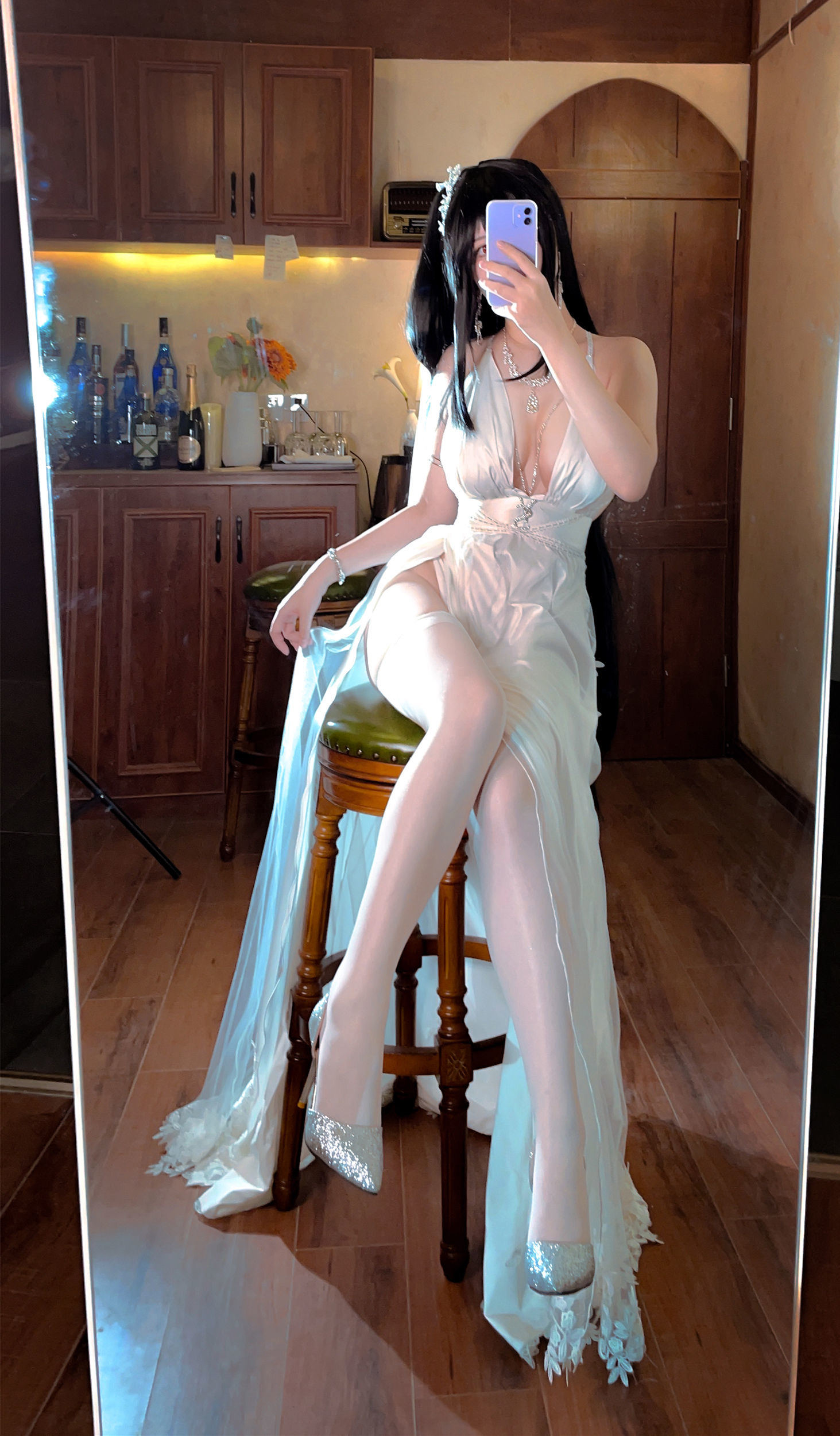 半半子 大鳳花嫁 コスプレ写真