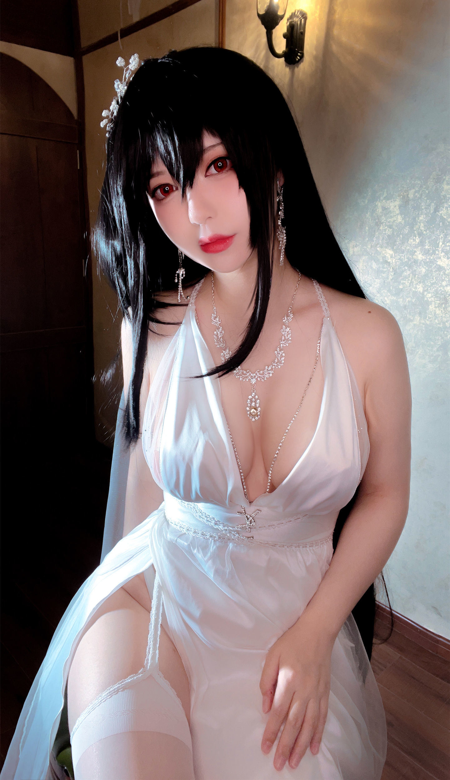 半半子 大鳳花嫁 コスプレ写真