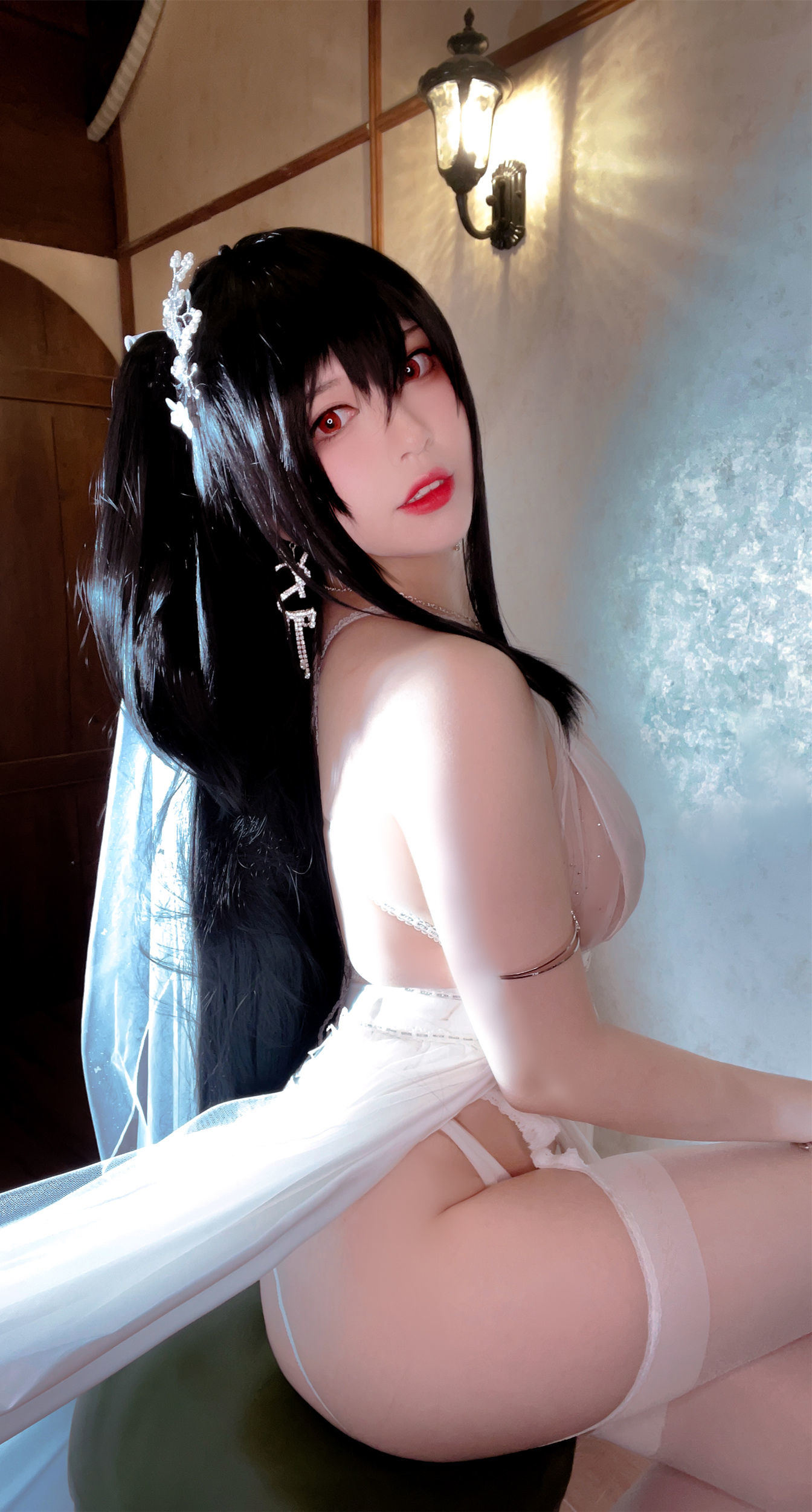 半半子 大鳳花嫁 コスプレ写真