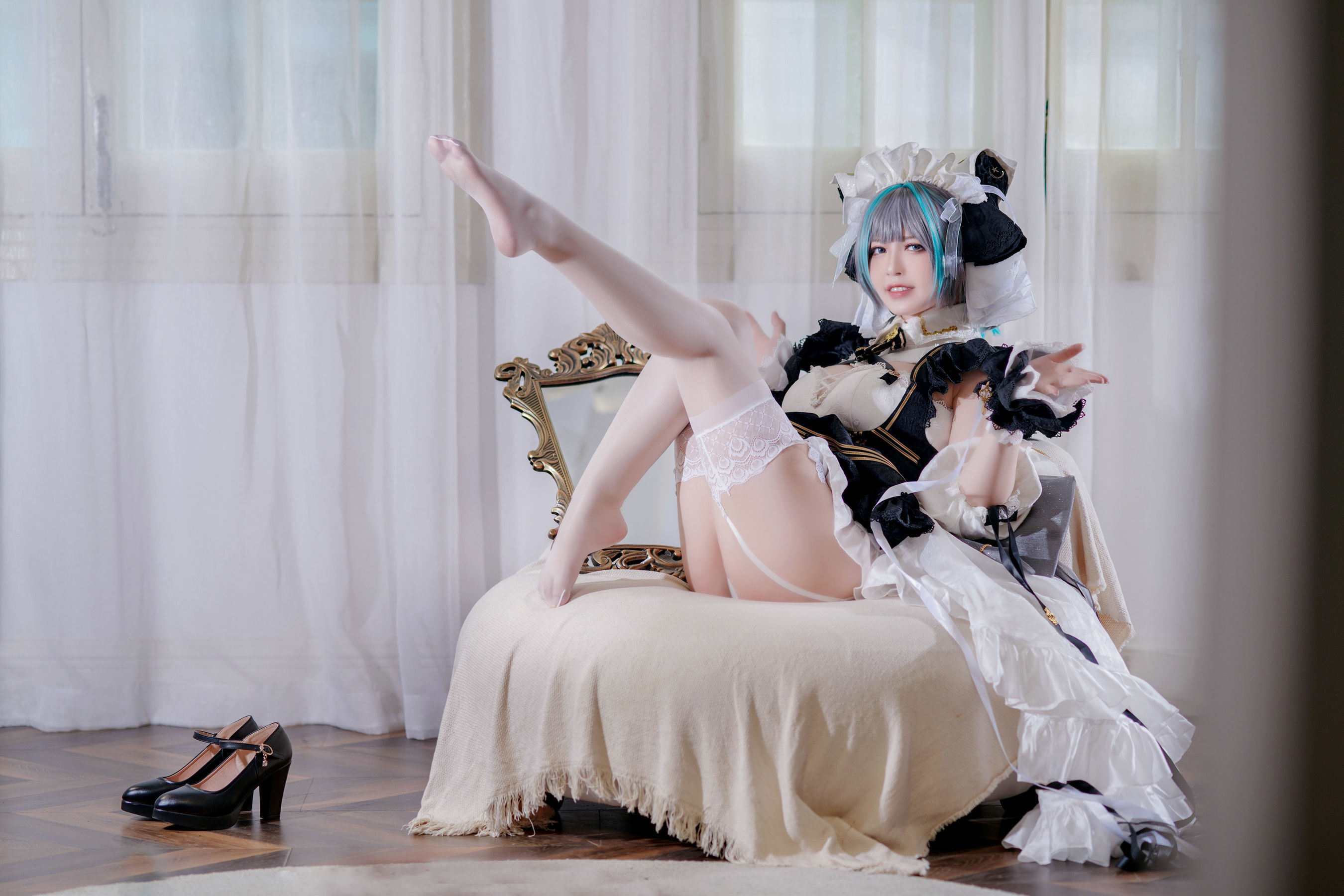 半半子 チェシャー コスプレ写真