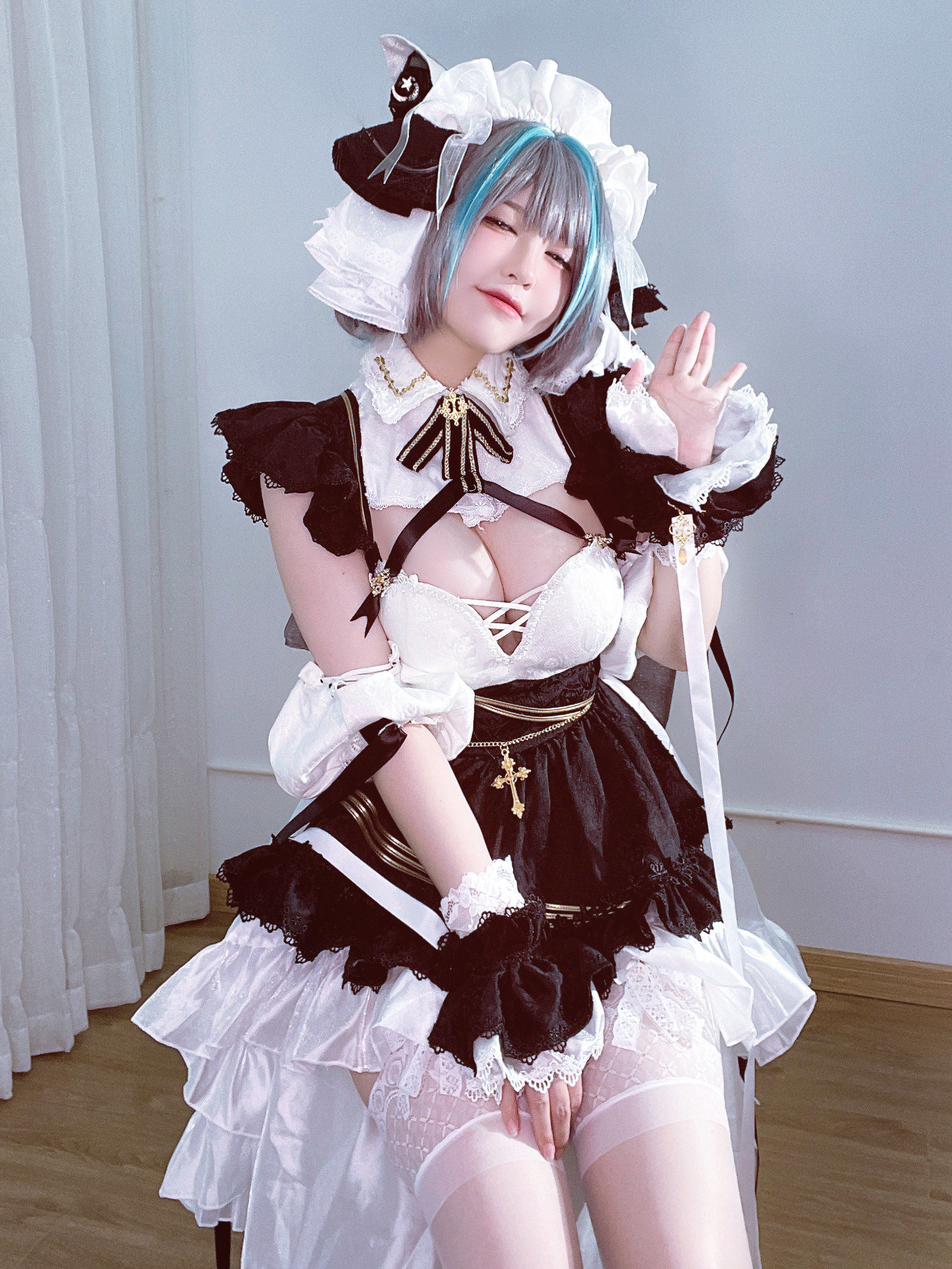 半半子 チェシャー コスプレ写真