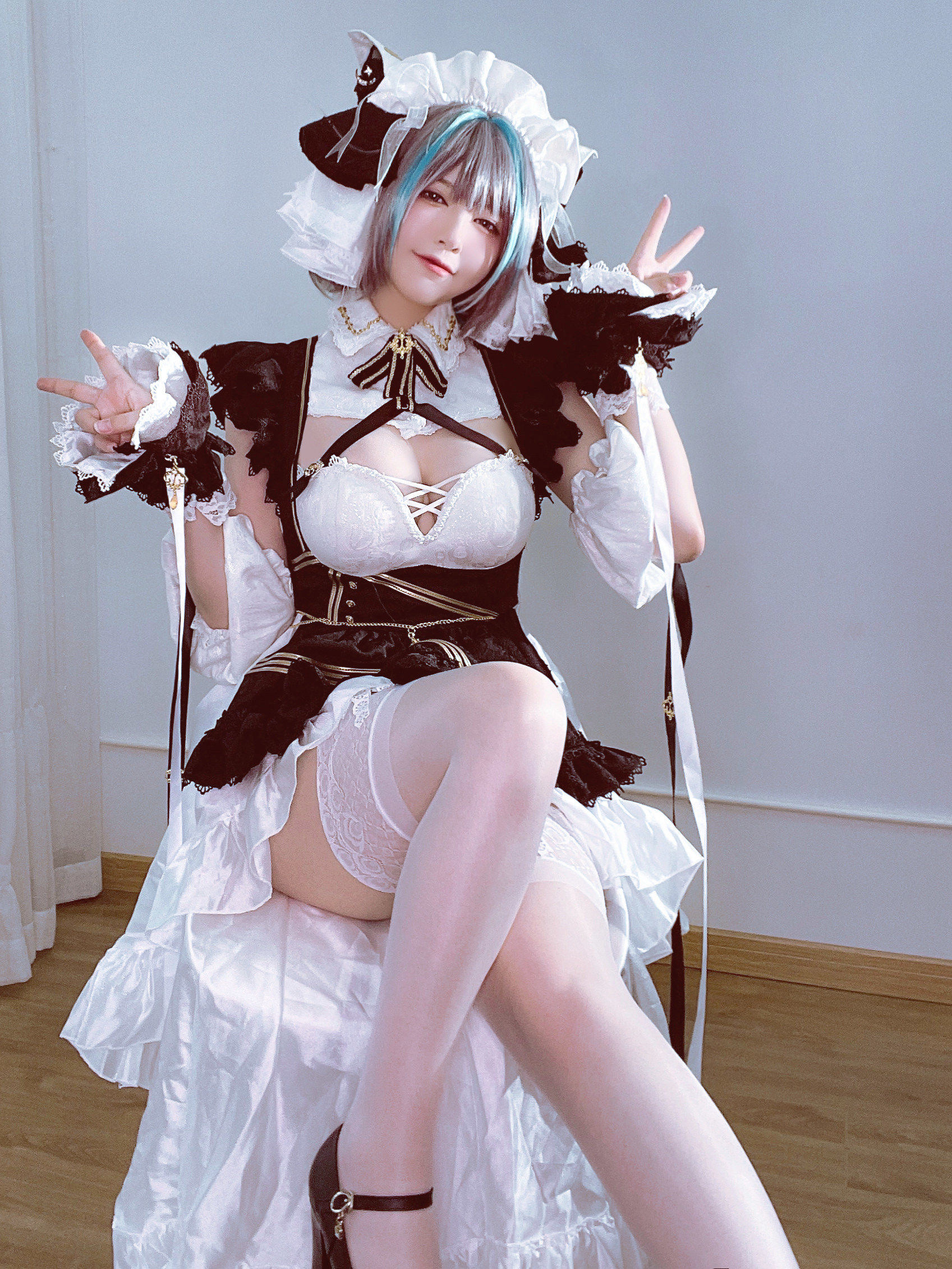 半半子 チェシャー コスプレ写真