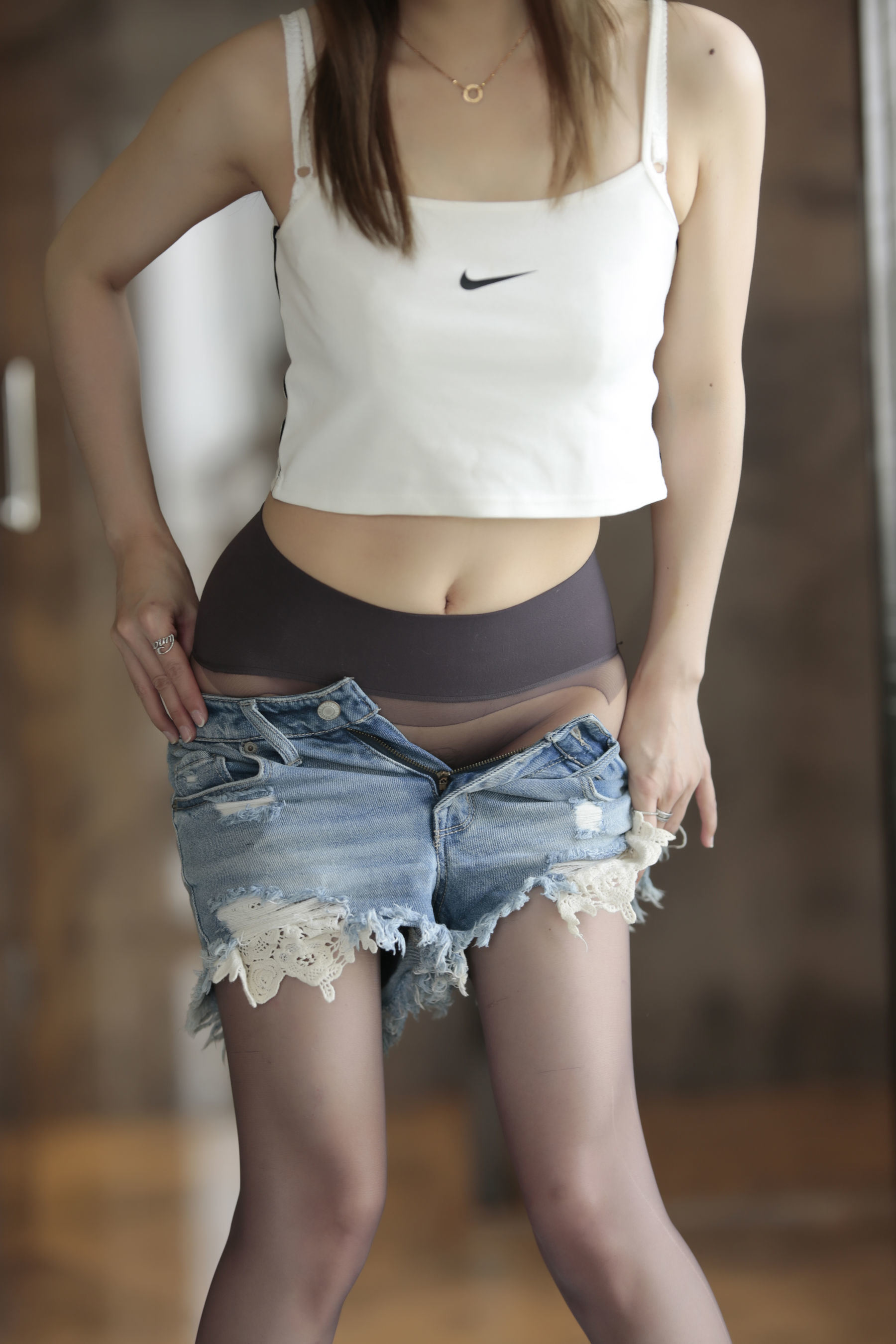 Welfare COS] Douyu streamer Little Witch Luna - Quần short bò