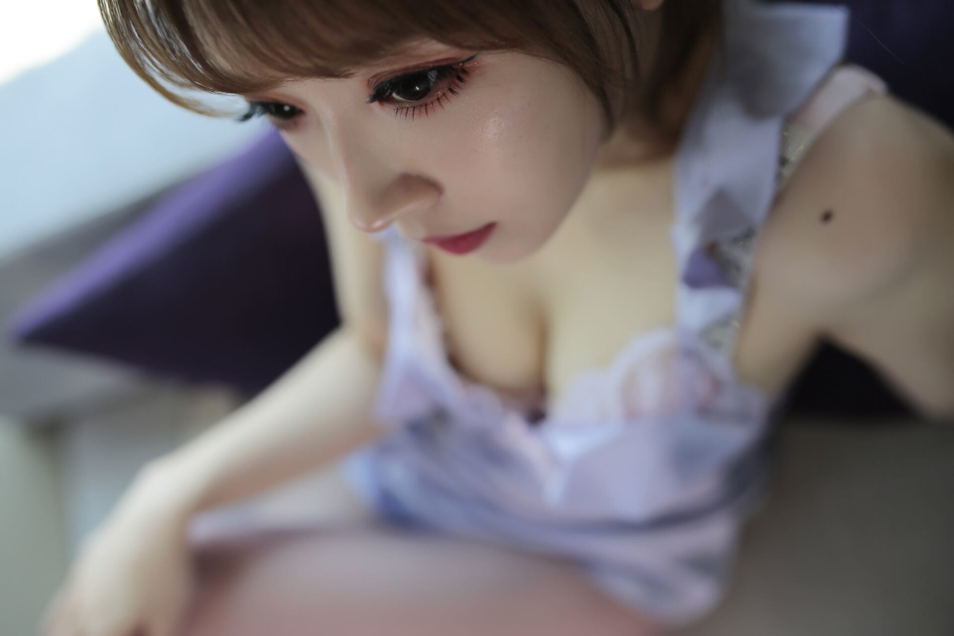 ウェルフェアCOS] ドウユ配信者 小さな魔女ルナ - ピンクパープルうさぎ