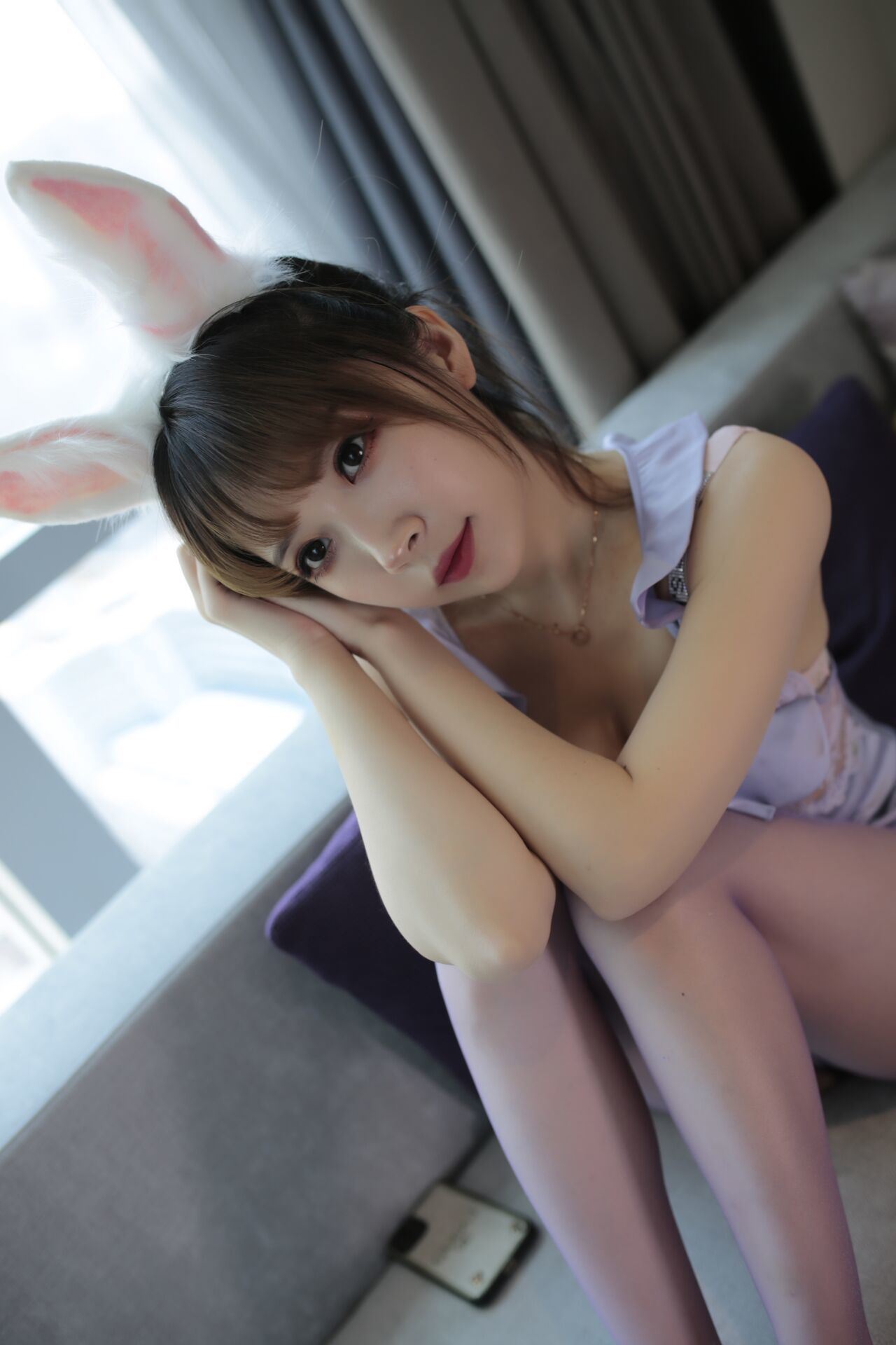 Phúc lợi COS] Streamer Douyu - Nữ phù thủy nhỏ Luna - Thỏ hồng tím