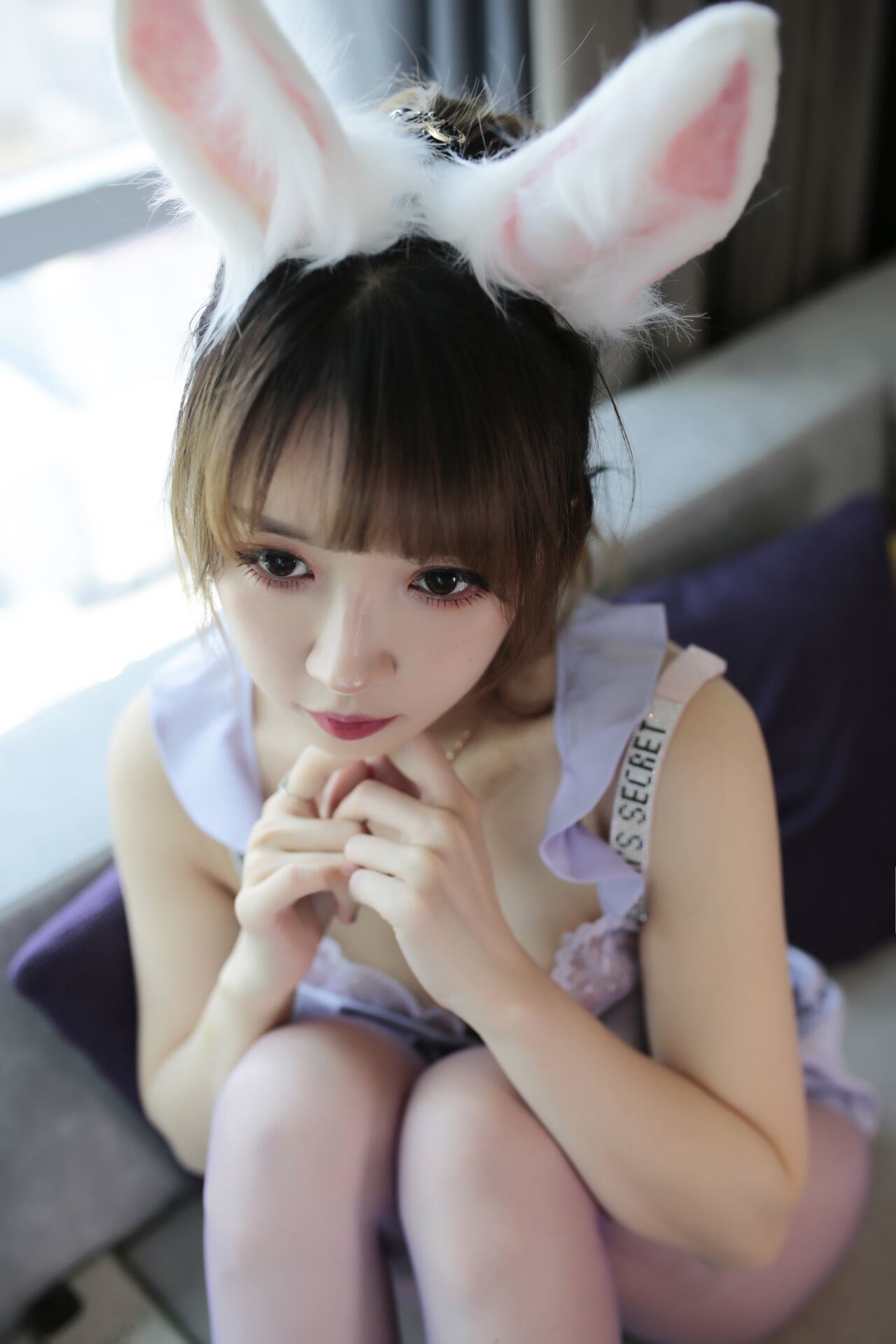 Phúc lợi COS] Streamer Douyu - Nữ phù thủy nhỏ Luna - Thỏ hồng tím