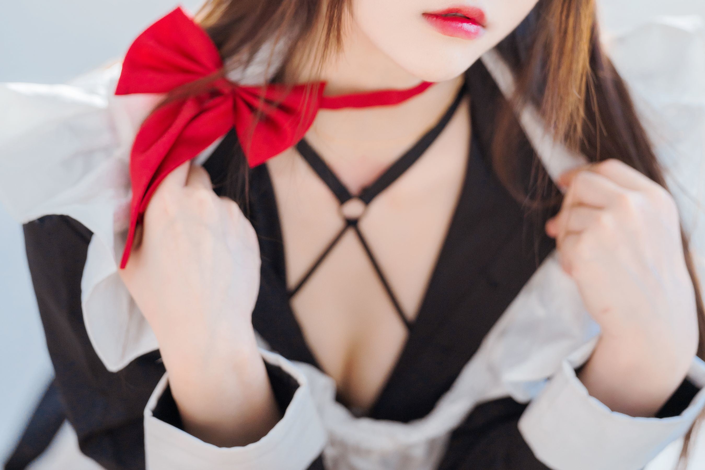 福利COS] 櫻桃喵 - 長裙妹抖