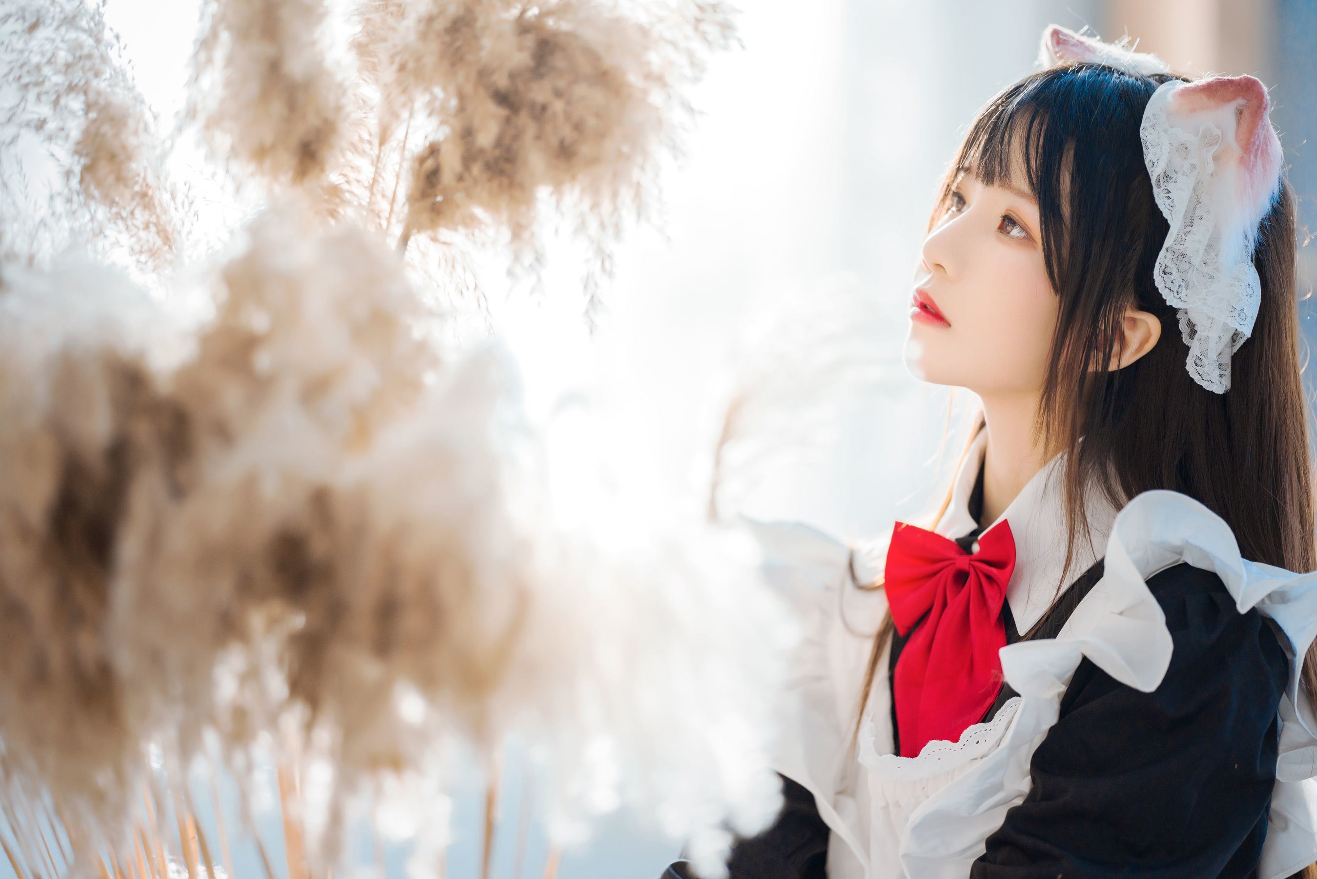 福利COS] 櫻桃喵 - 長裙妹抖