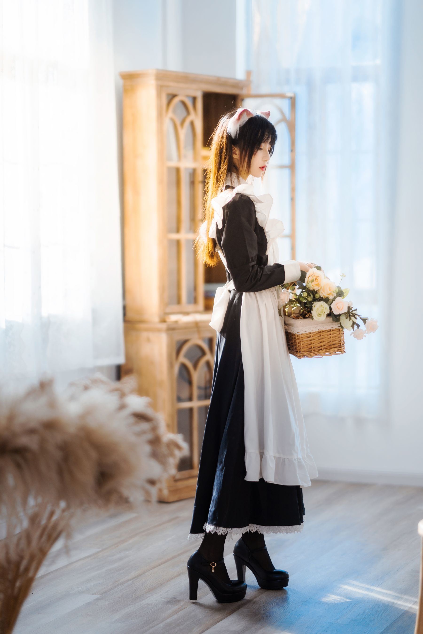 ファンサービスCOS] 桜桃喵 - ロングスカートの妹 抖