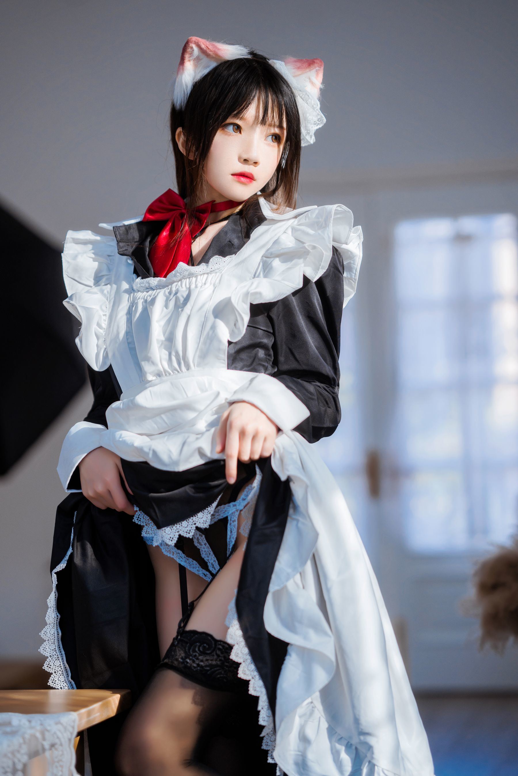 ファンサービスCOS] 桜桃喵 - ロングスカートの妹 抖