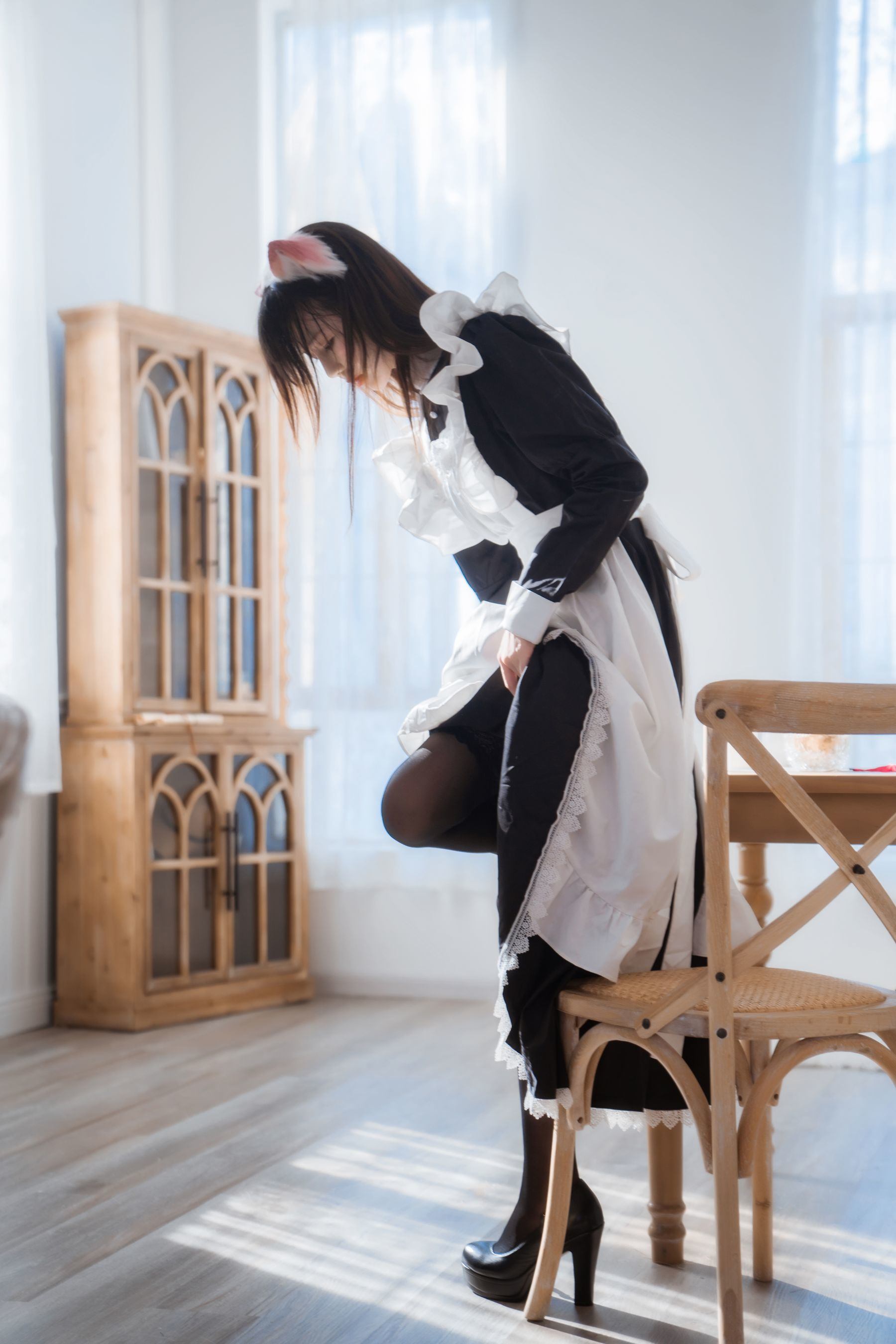 ファンサービスCOS] 桜桃喵 - ロングスカートの妹 抖