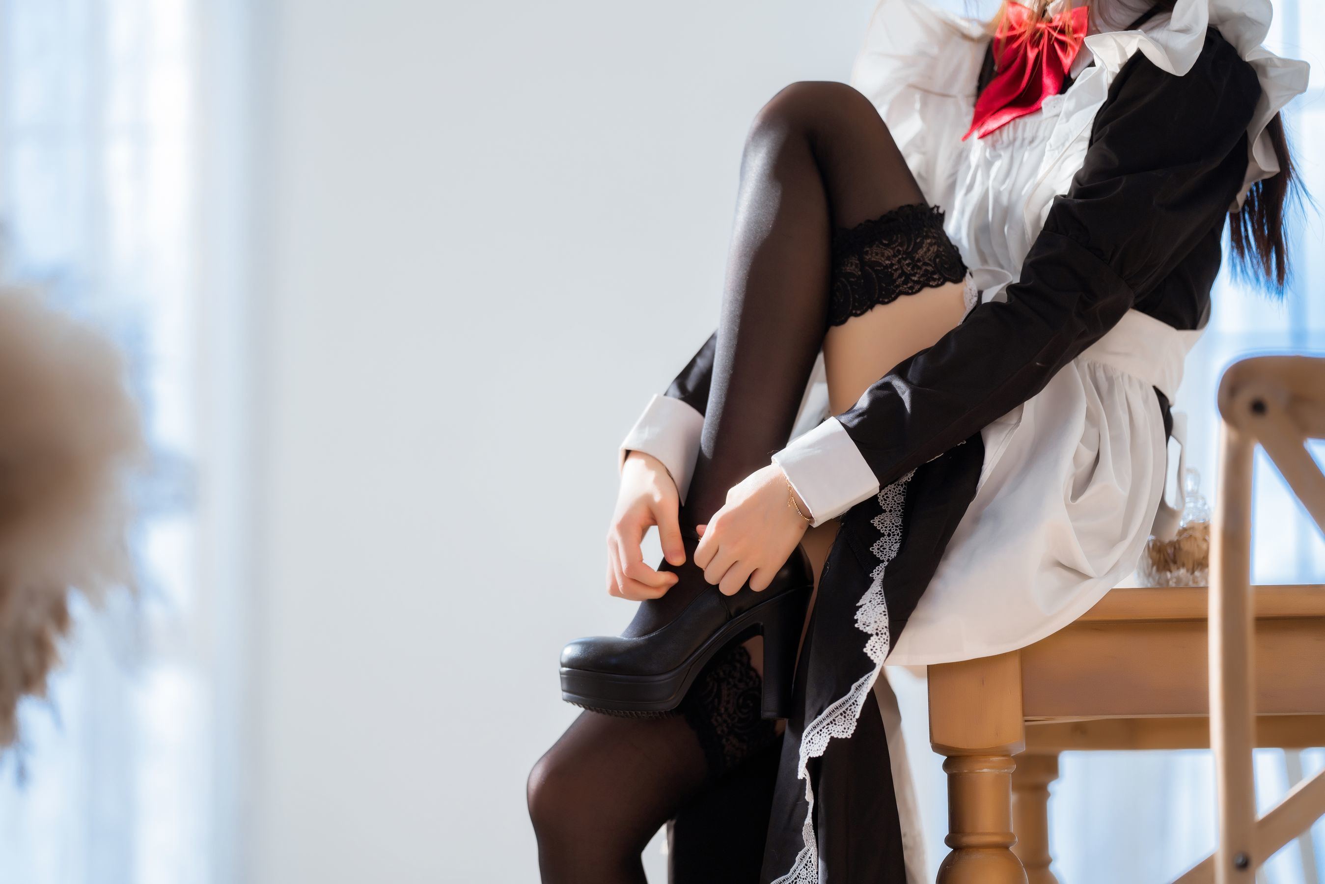 ファンサービスCOS] 桜桃喵 - ロングスカートの妹 抖