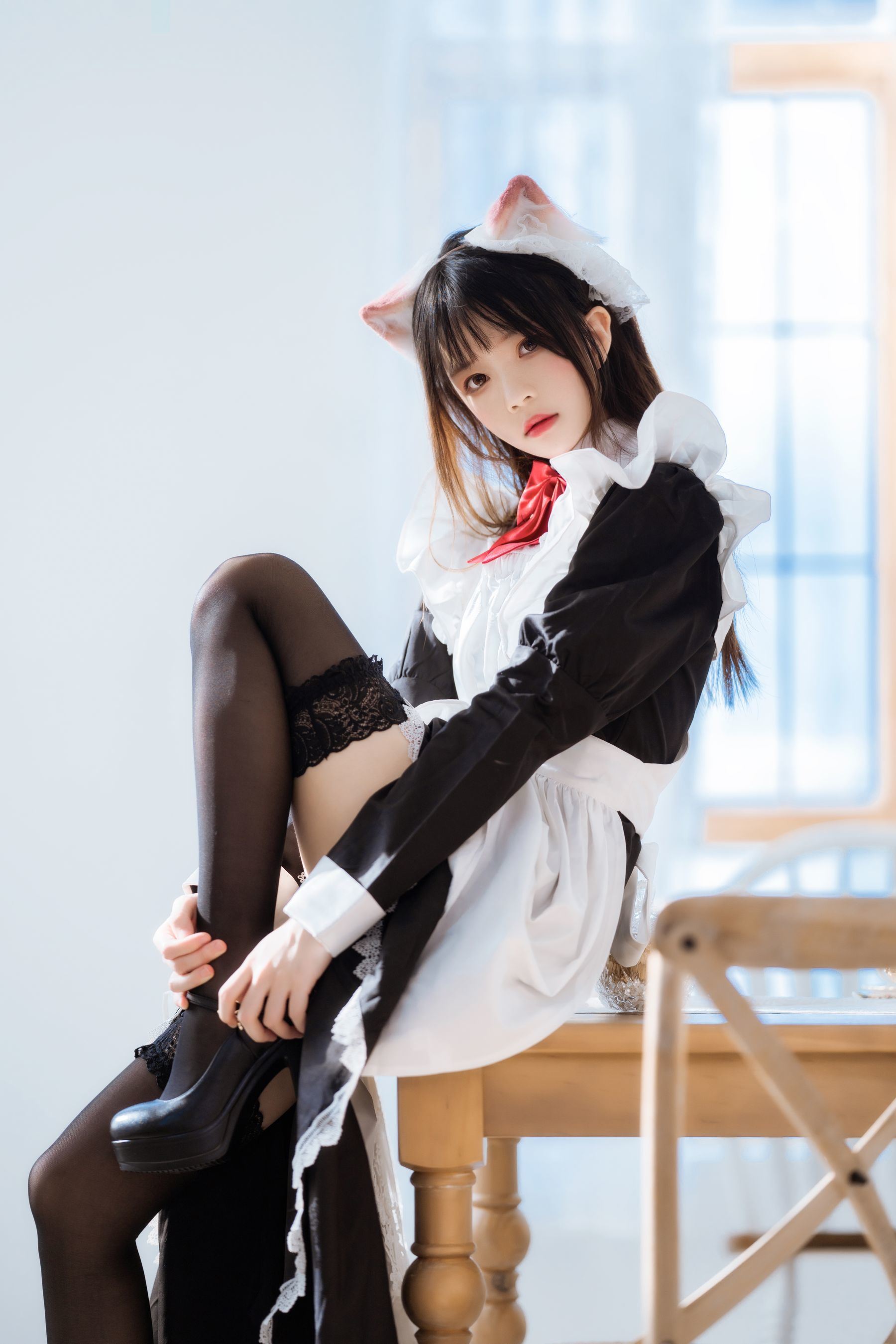 ファンサービスCOS] 桜桃喵 - ロングスカートの妹 抖