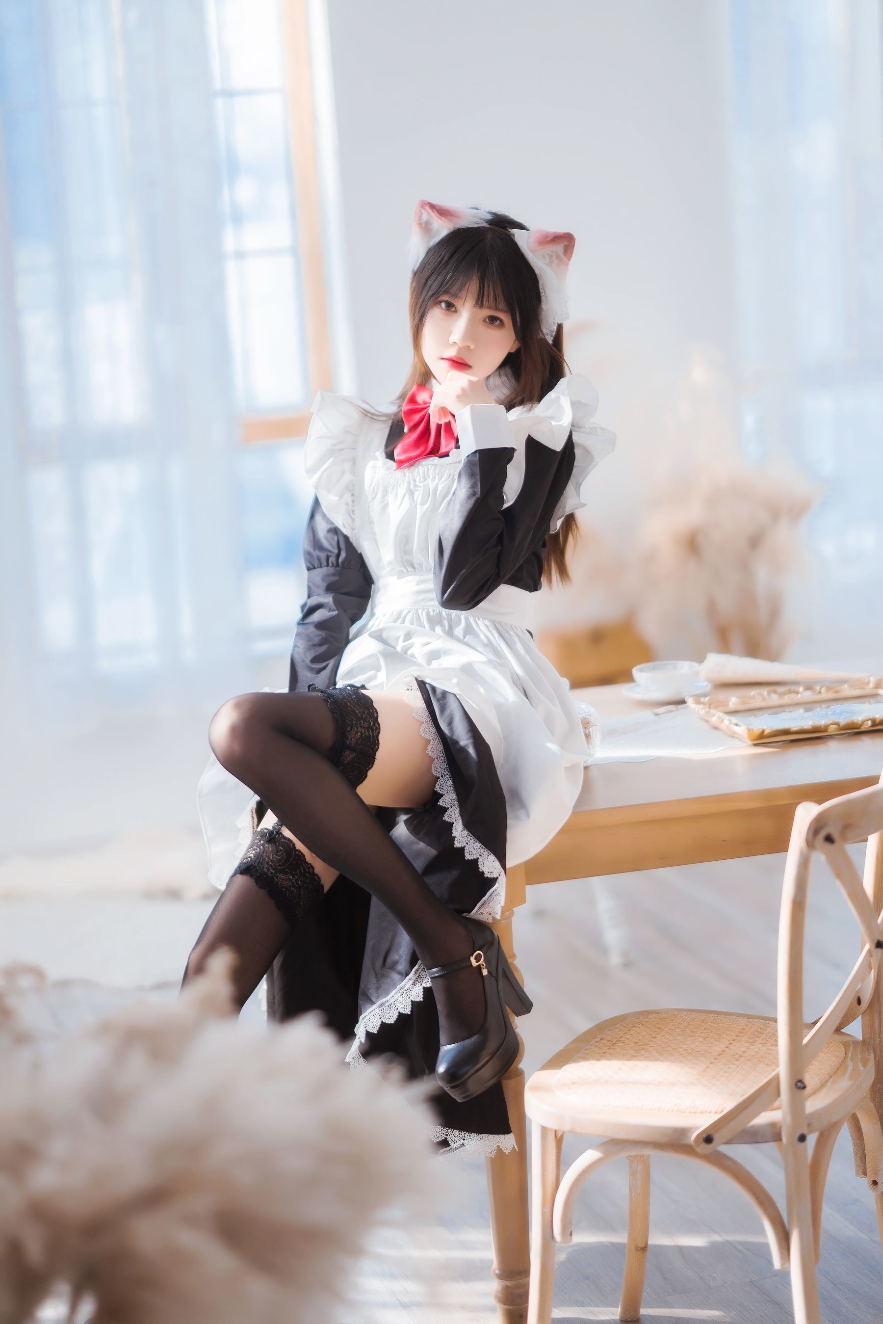 ファンサービスCOS] 桜桃喵 - ロングスカートの妹 抖