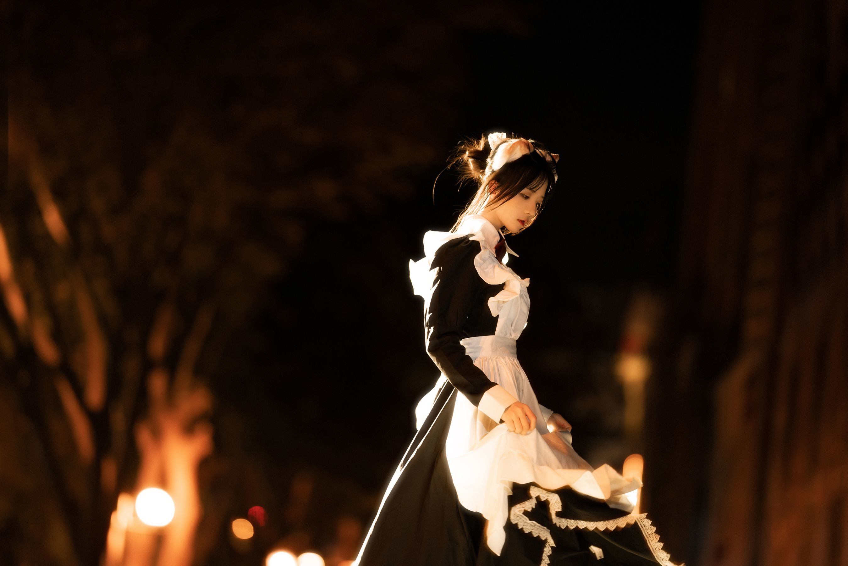 ファンサービスCOS] 桜桃喵 - ロングスカートの妹 抖