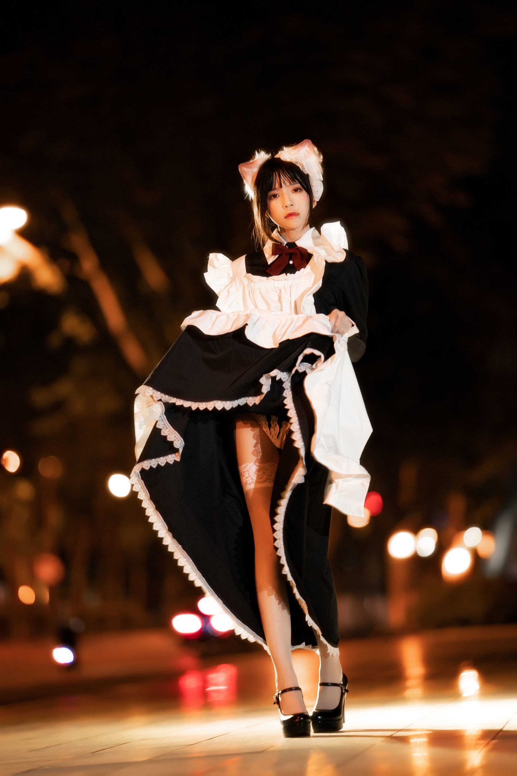 ファンサービスCOS] 桜桃喵 - ロングスカートの妹 抖