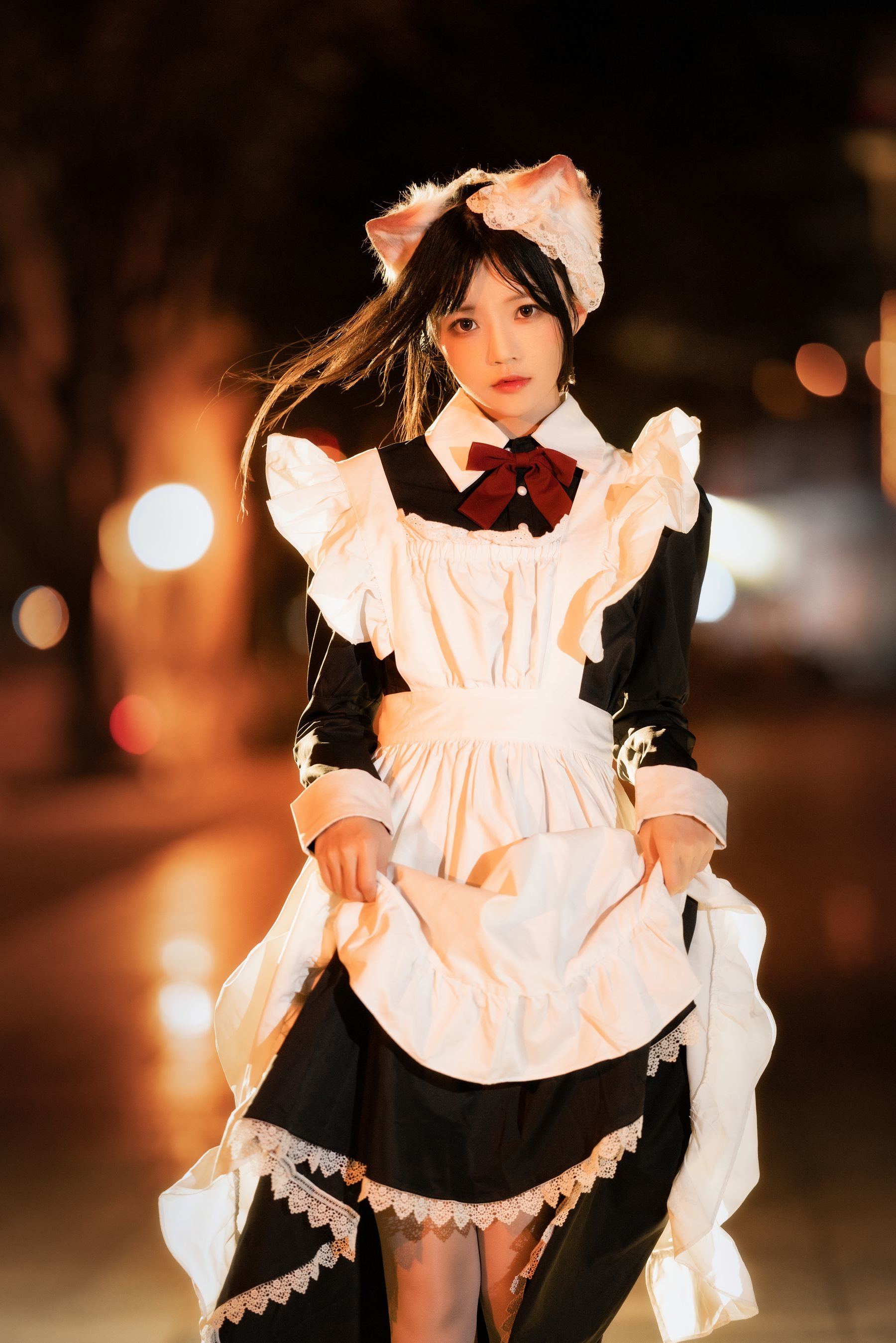 ファンサービスCOS] 桜桃喵 - ロングスカートの妹 抖