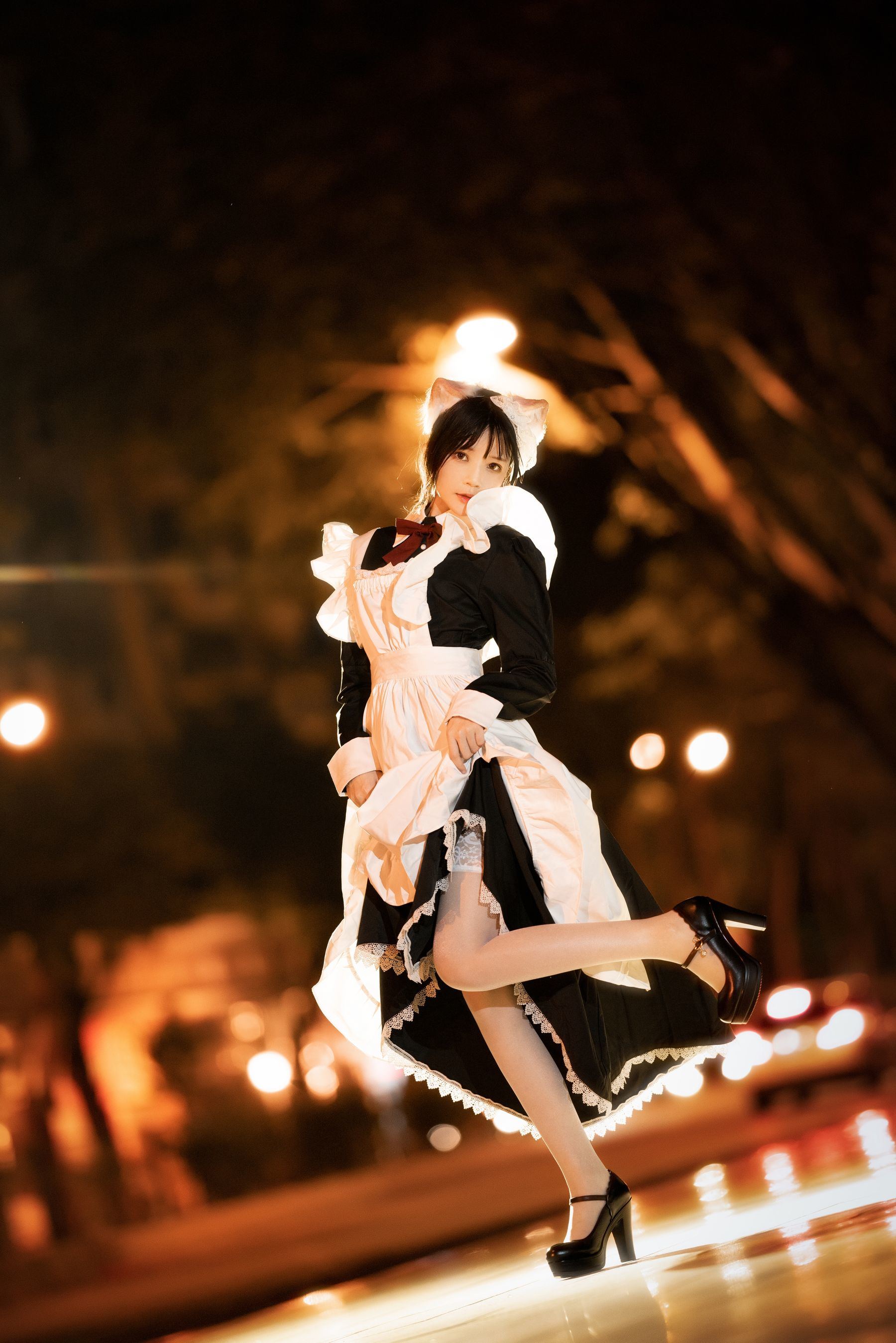 ファンサービスCOS] 桜桃喵 - ロングスカートの妹 抖