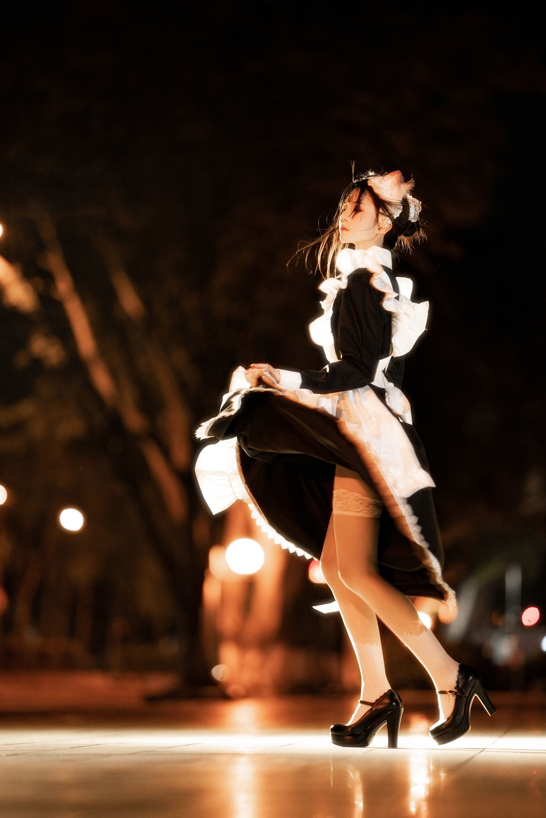 ファンサービスCOS] 桜桃喵 - ロングスカートの妹 抖
