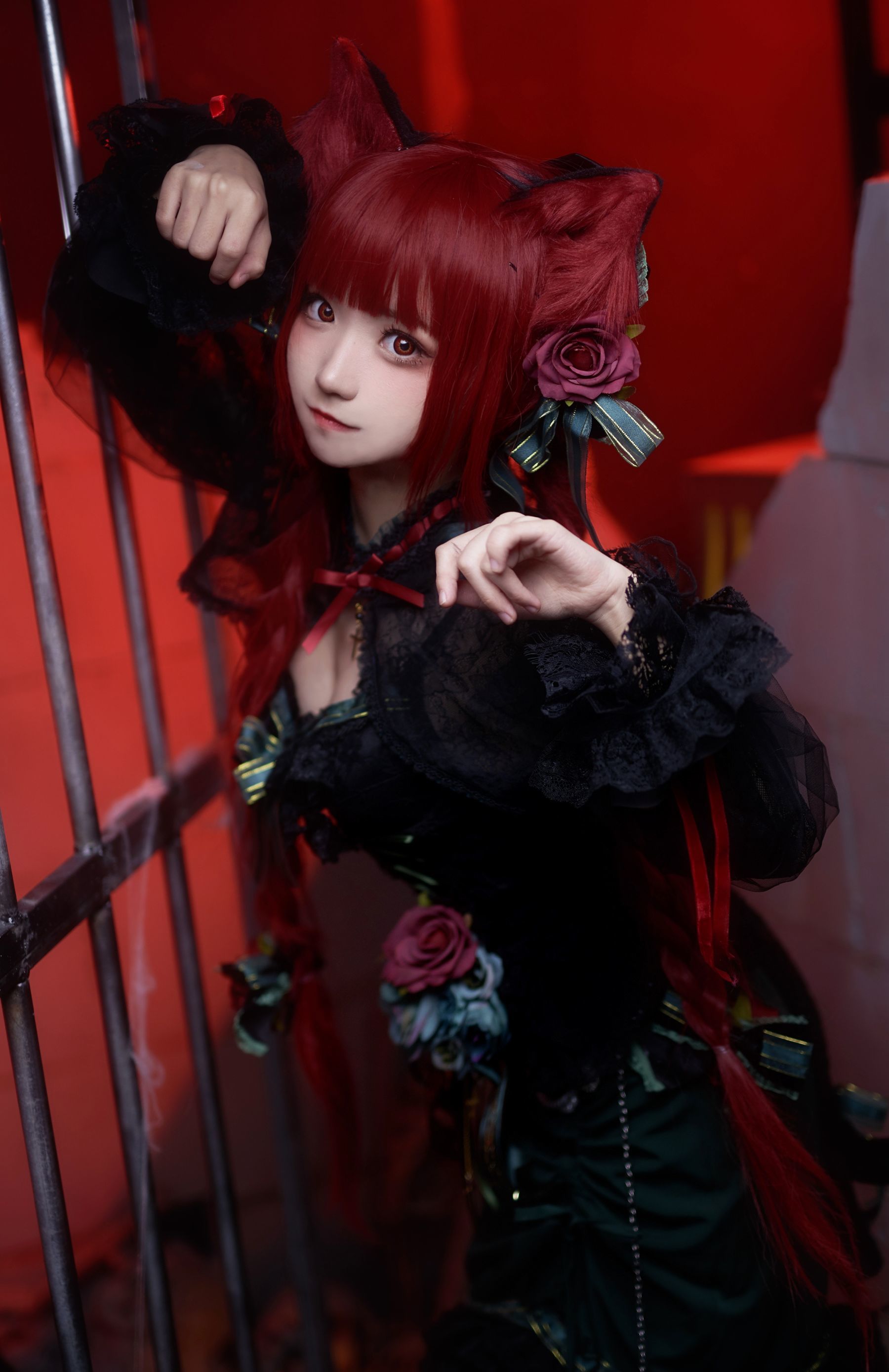 福利COS] 花柒哈娜 - 火焰猫燐