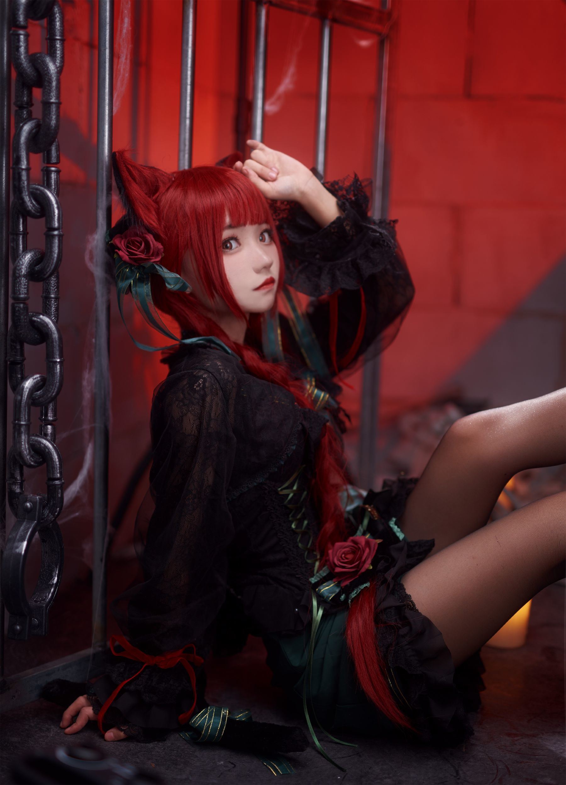 福利COS] 花柒哈娜 - 火焰猫燐