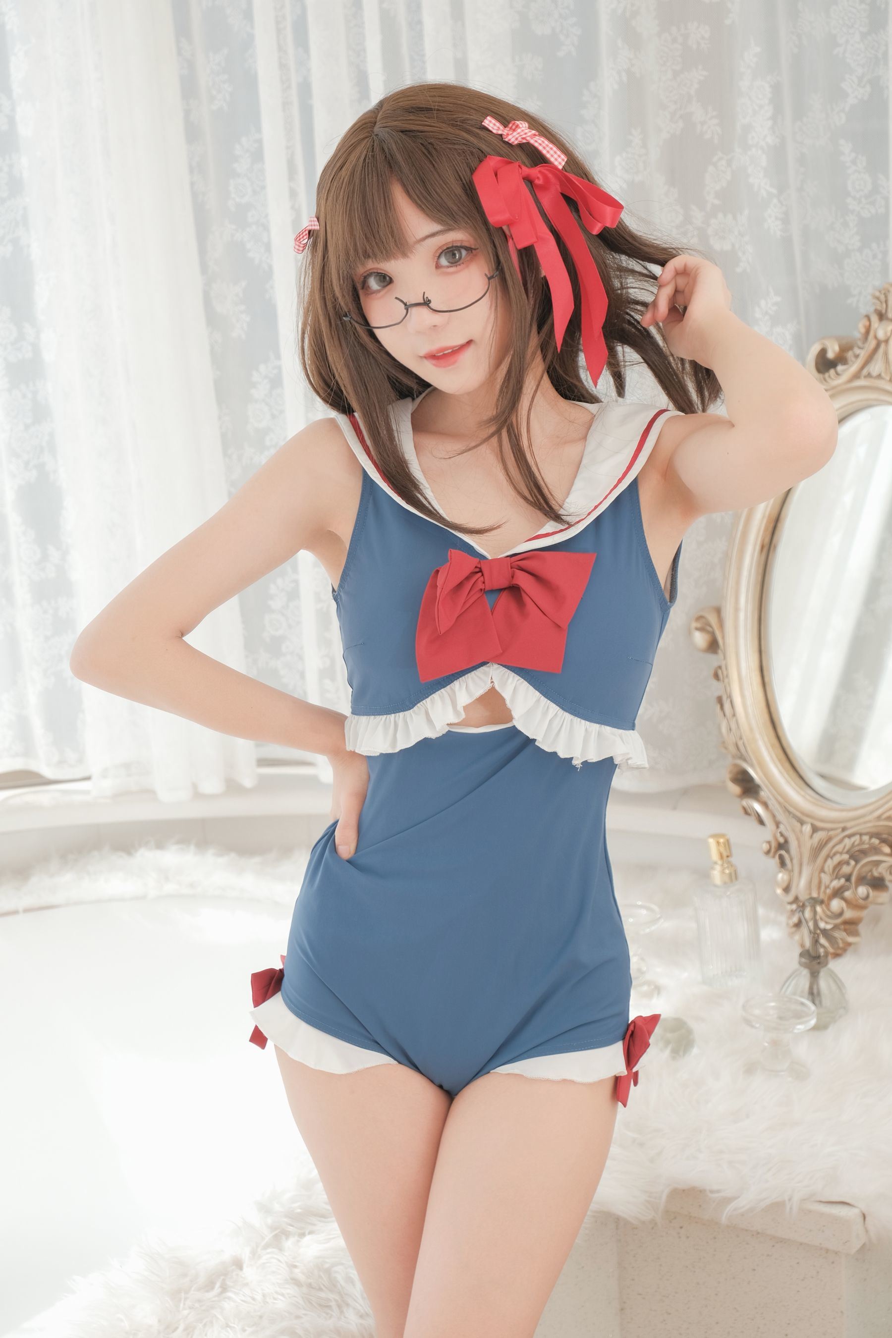 Phúc Lợi COS] Hoa Thất Hana - Bạch Tuyết Cơ Đồ Bơi