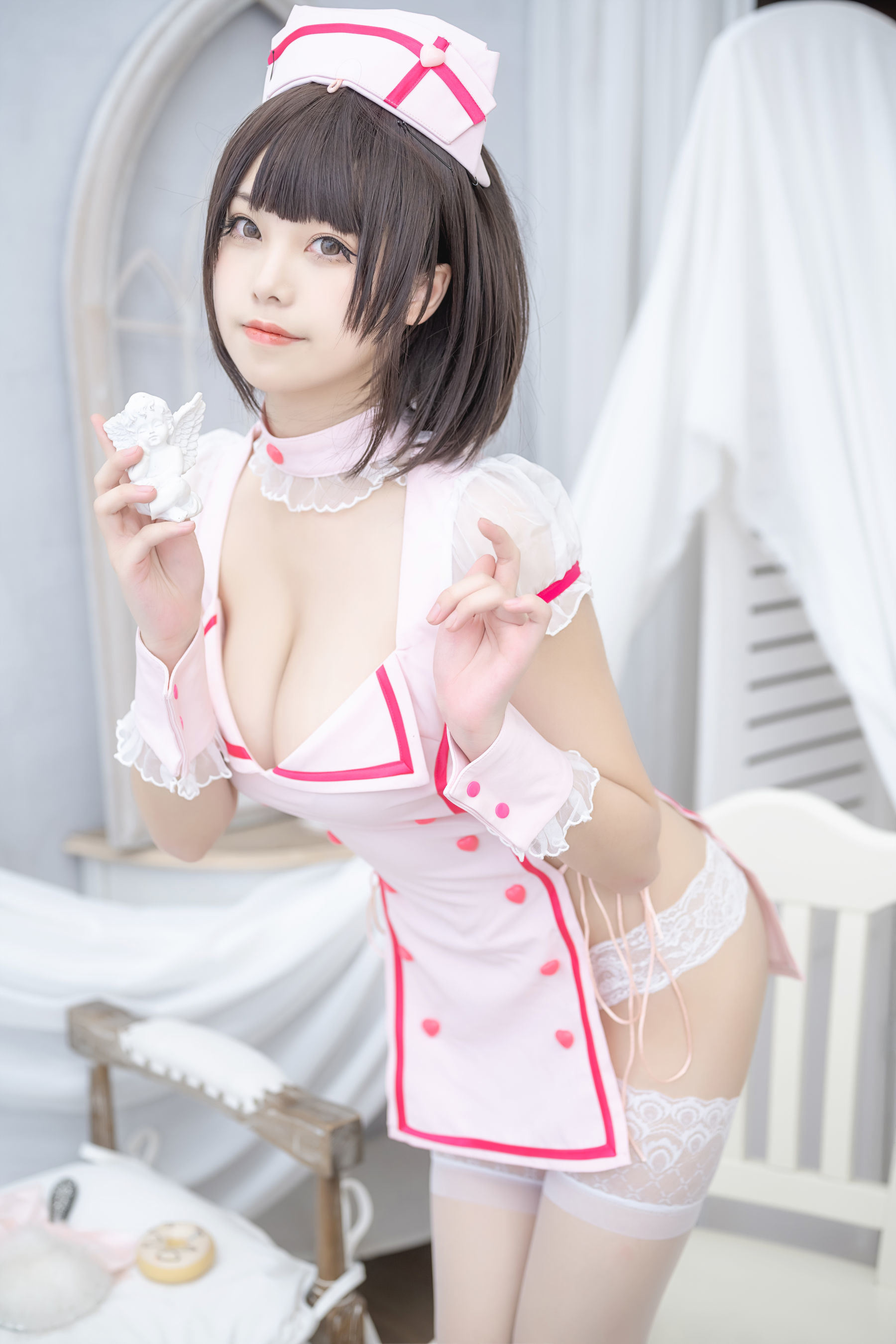 Welfare Cosplay] Moe Style Miss Honey Cat Qiu - Little Nurse