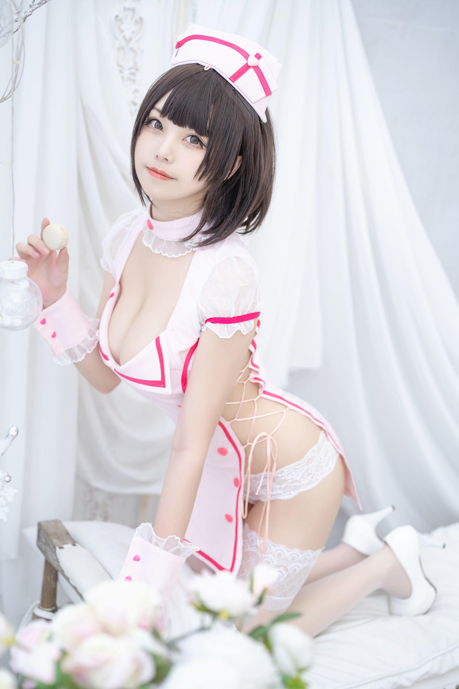 Welfare Cosplay] Moe Style Miss Honey Cat Qiu - Little Nurse