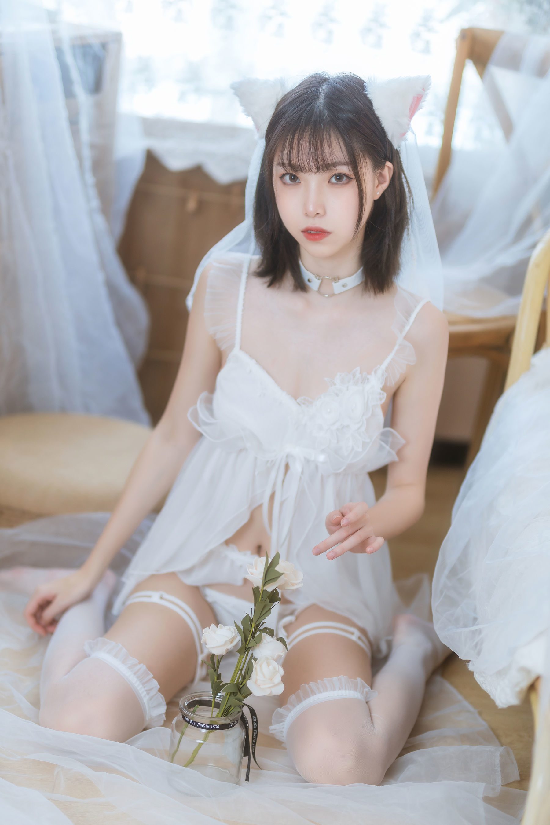 Phúc lợi COS] Hứa Lan - Thiếu nữ váy trắng