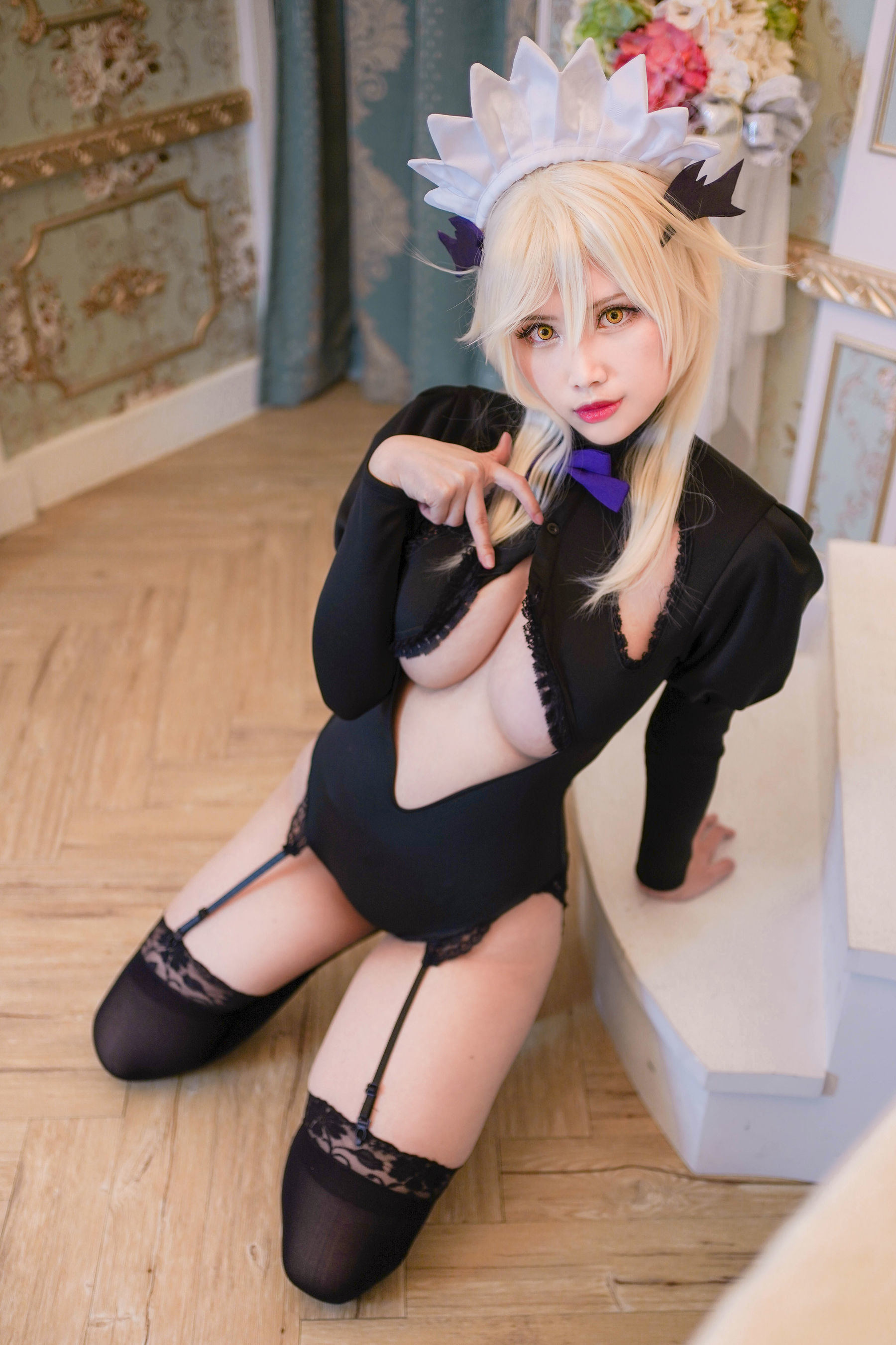 Cosplay Phúc Lợi] Coser Huyên-KaYa - Đồ bơi Altria Nữ hầu