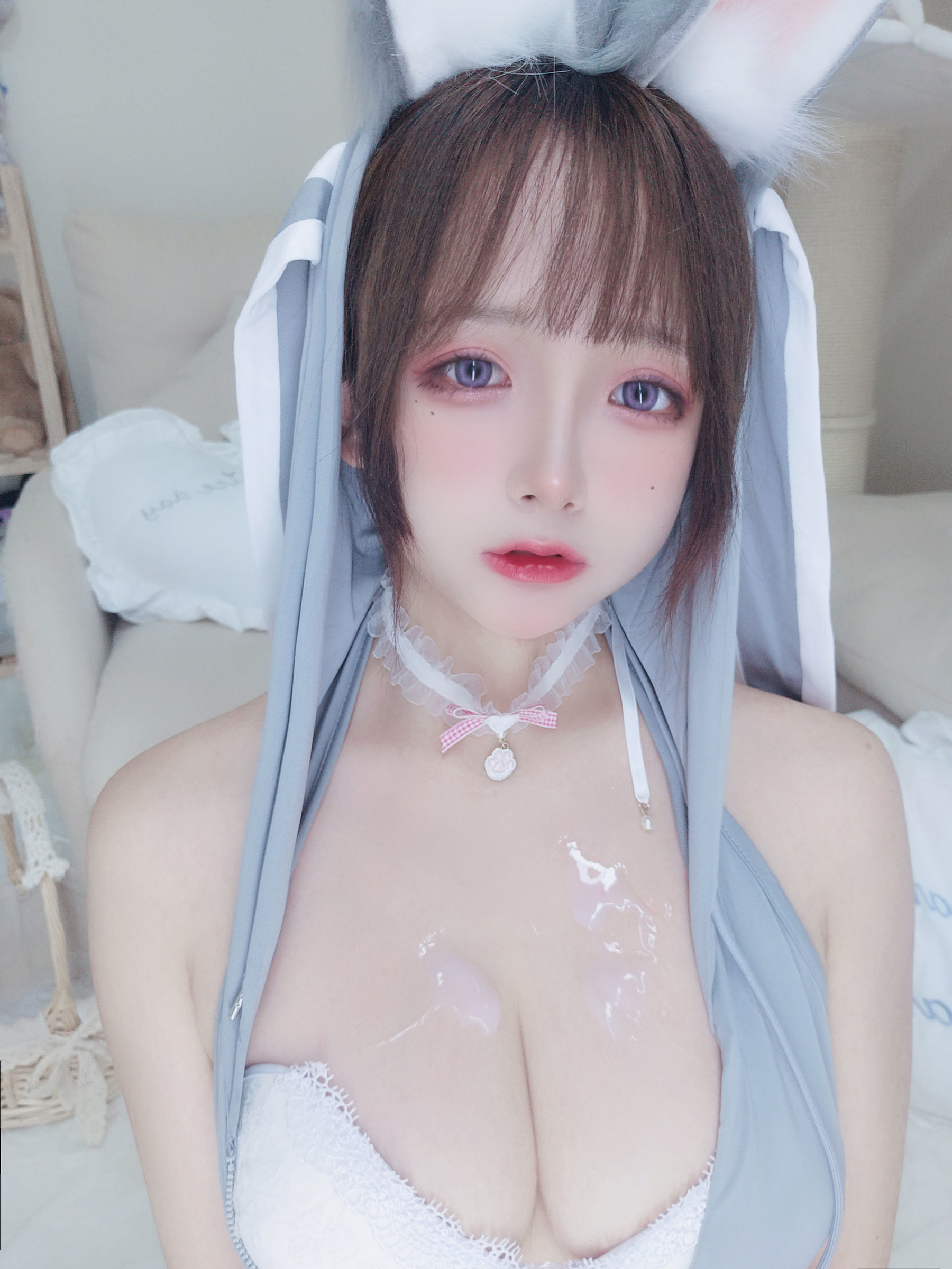 Welfare COS] Cosplay Ri Nai Jiao - Rabbit Hoodie
