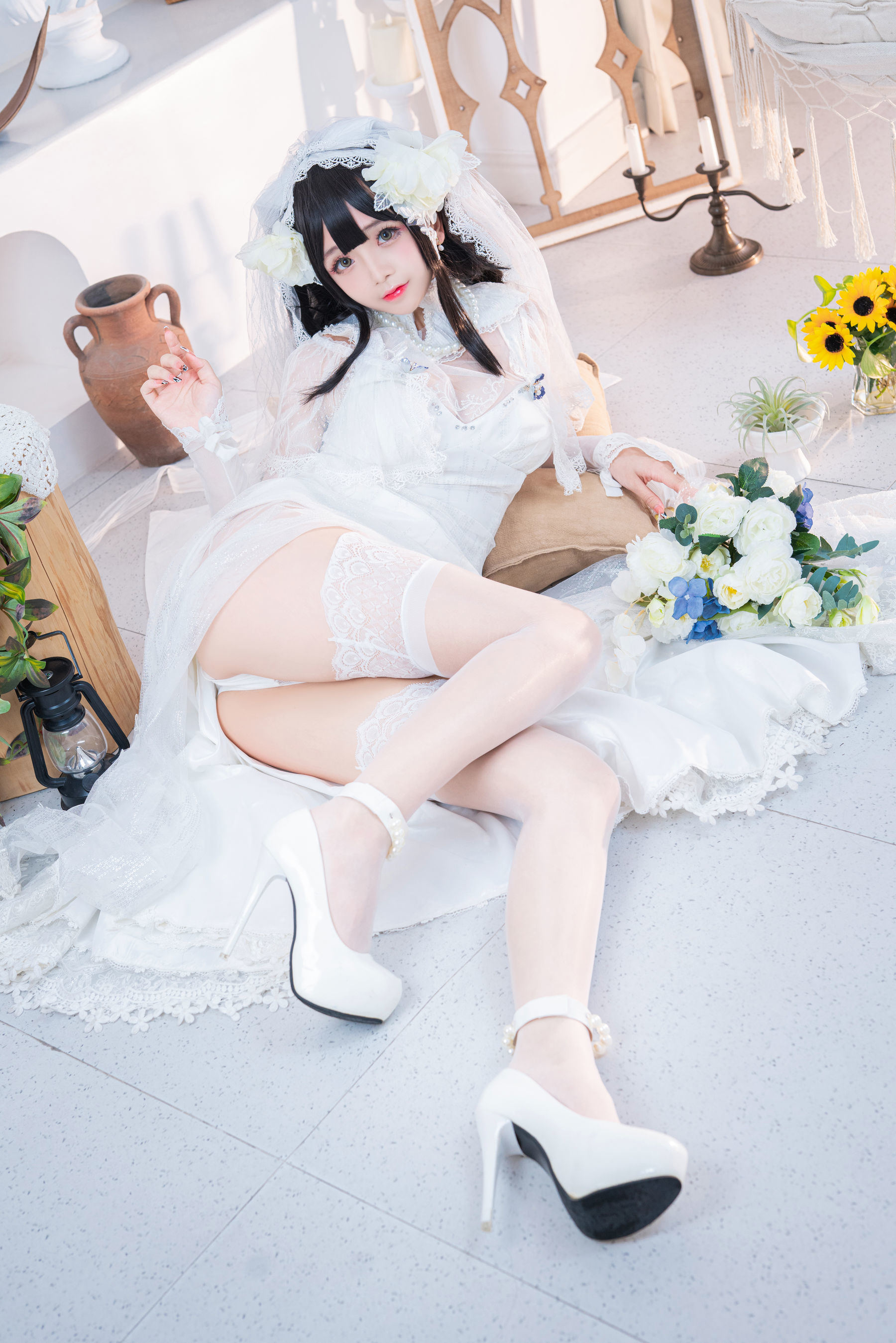 福利COS] Cosplay日奈嬌 - 95式婚紗