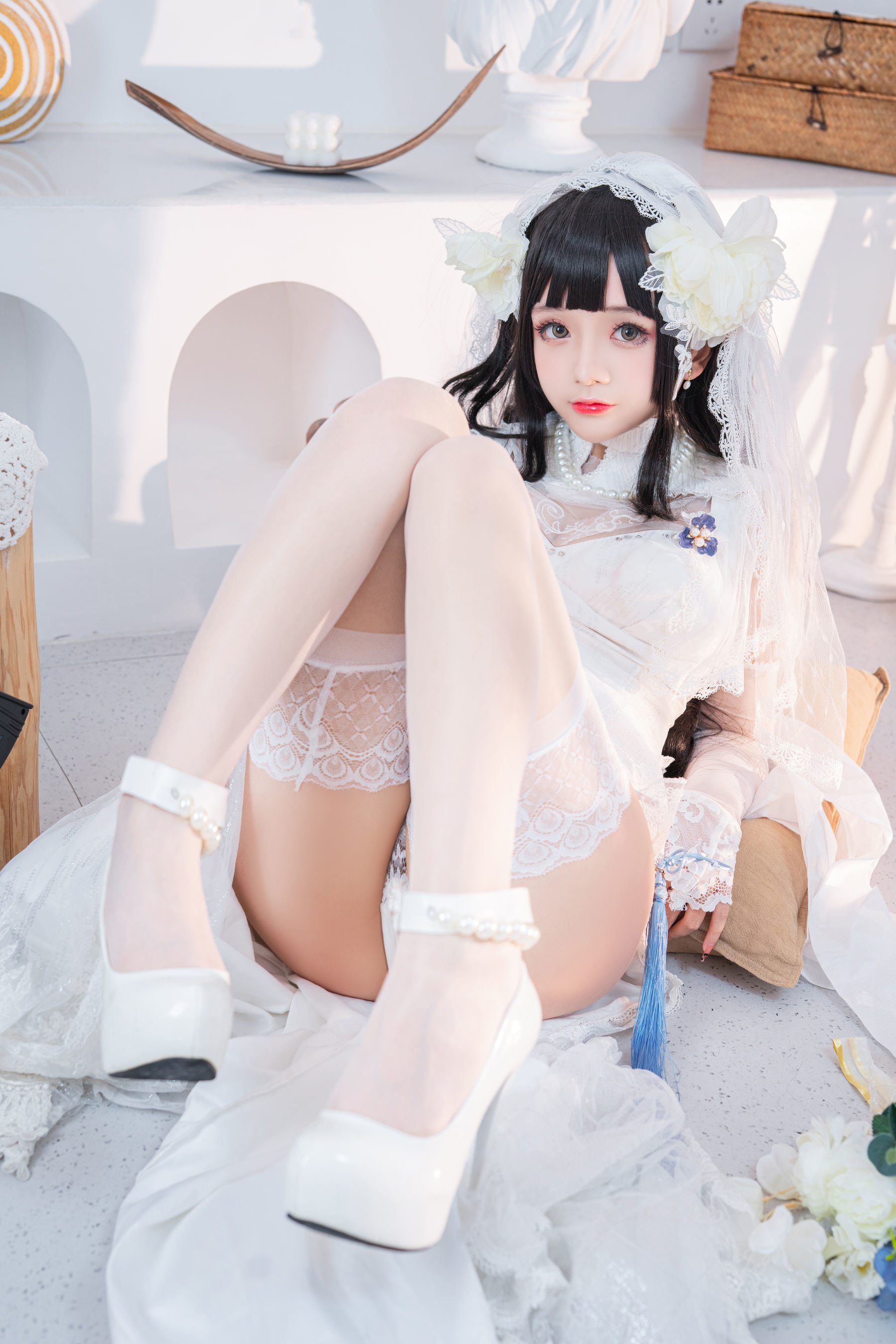 福利COS] Cosplay日奈嬌 - 95式婚紗