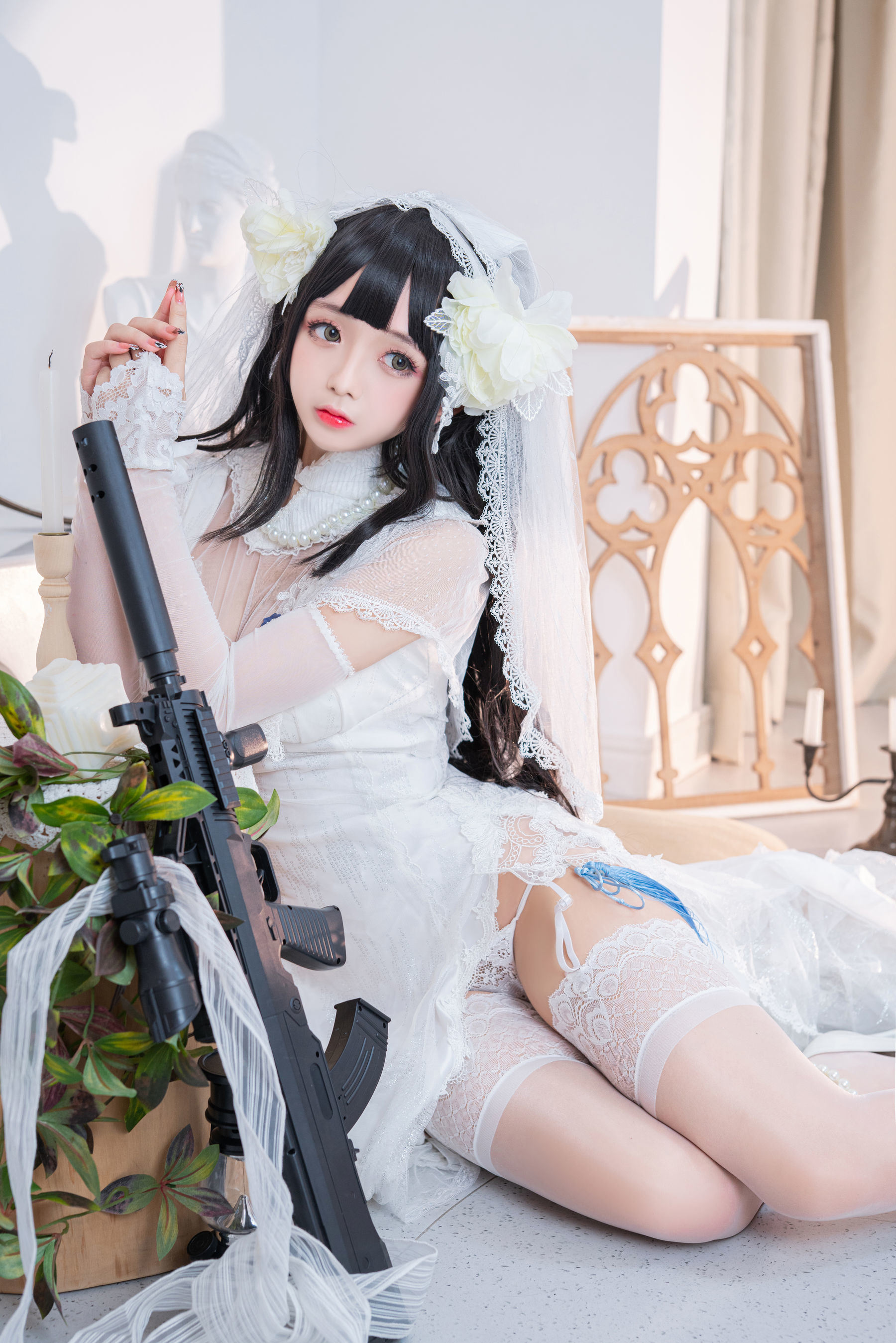 福利COS] Cosplay日奈嬌 - 95式婚紗