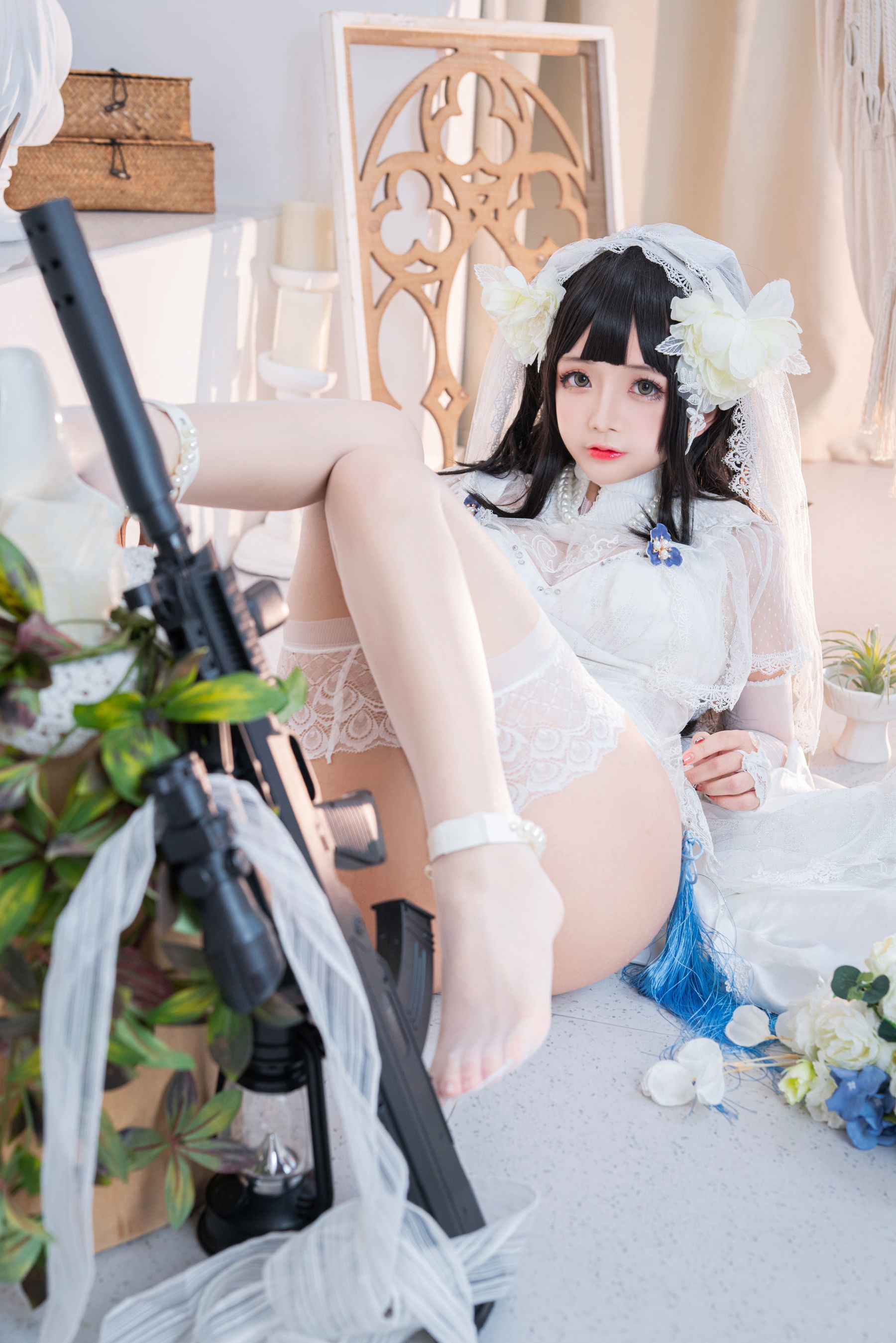 福利COS] Cosplay日奈嬌 - 95式婚紗