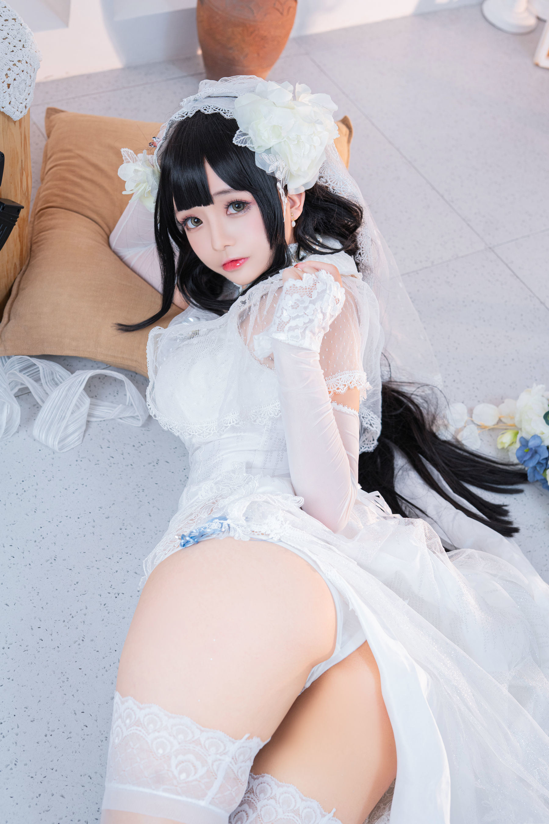 福利COS] Cosplay日奈嬌 - 95式婚紗