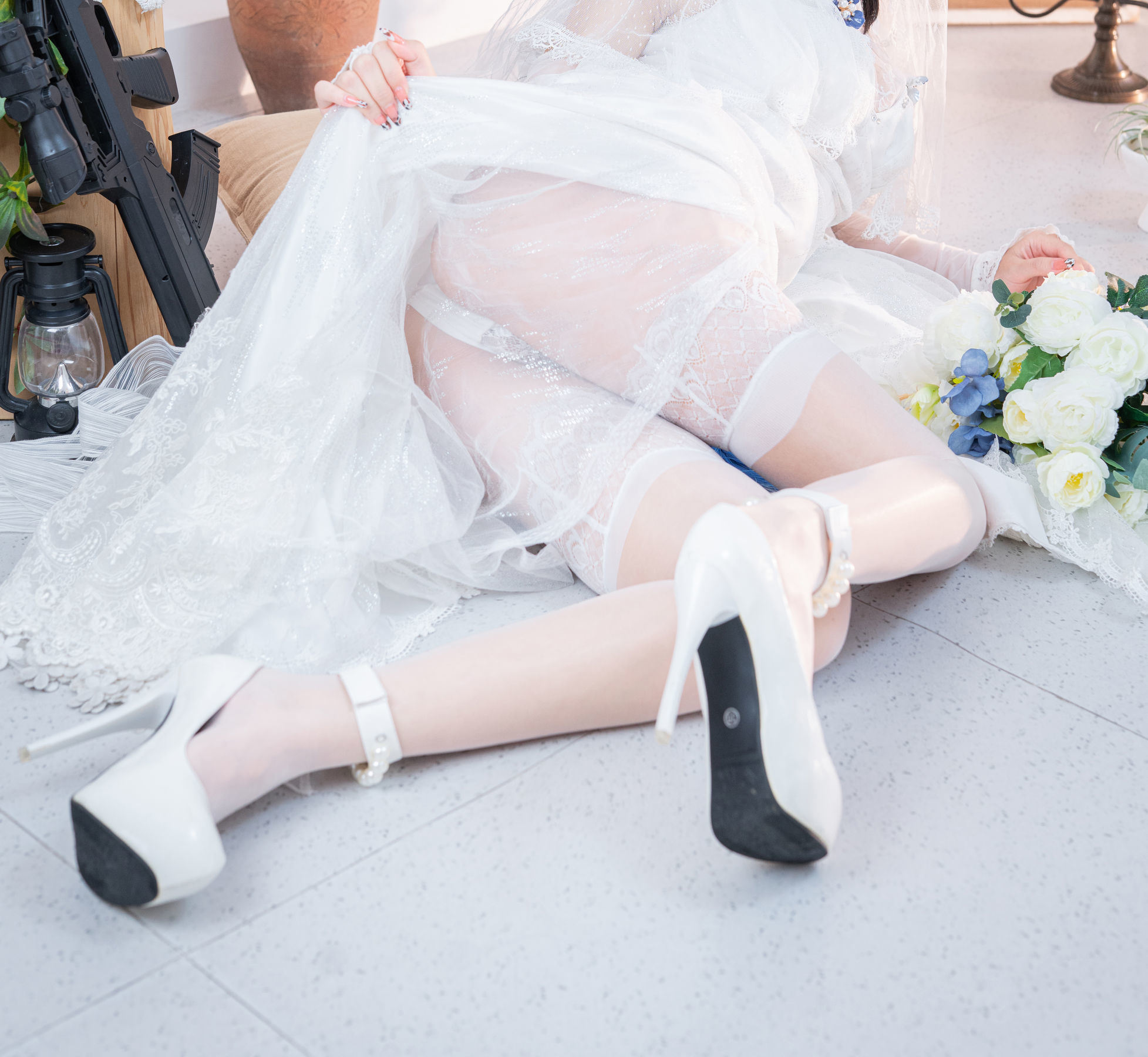 Welfare COS] Cosplay Rina Jiao - 95-style Wedding Dress