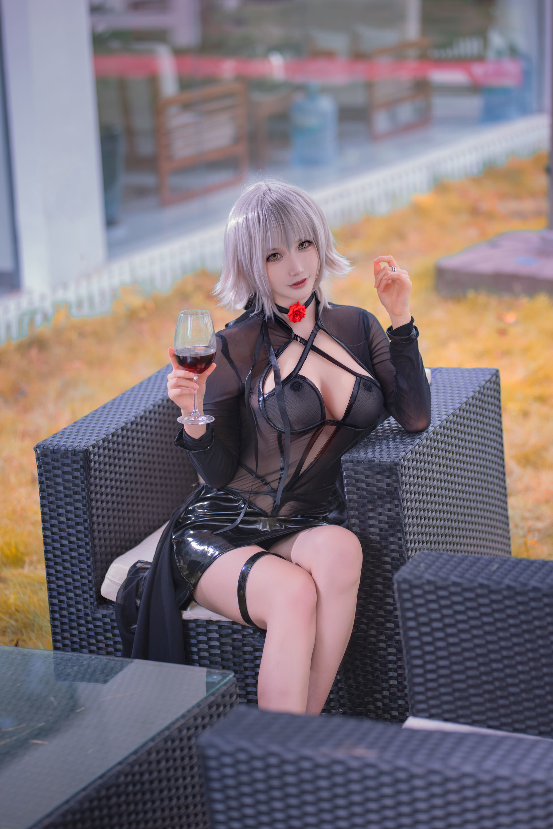 福利COS] COS妹子仙九Airi - 黑貞馬會