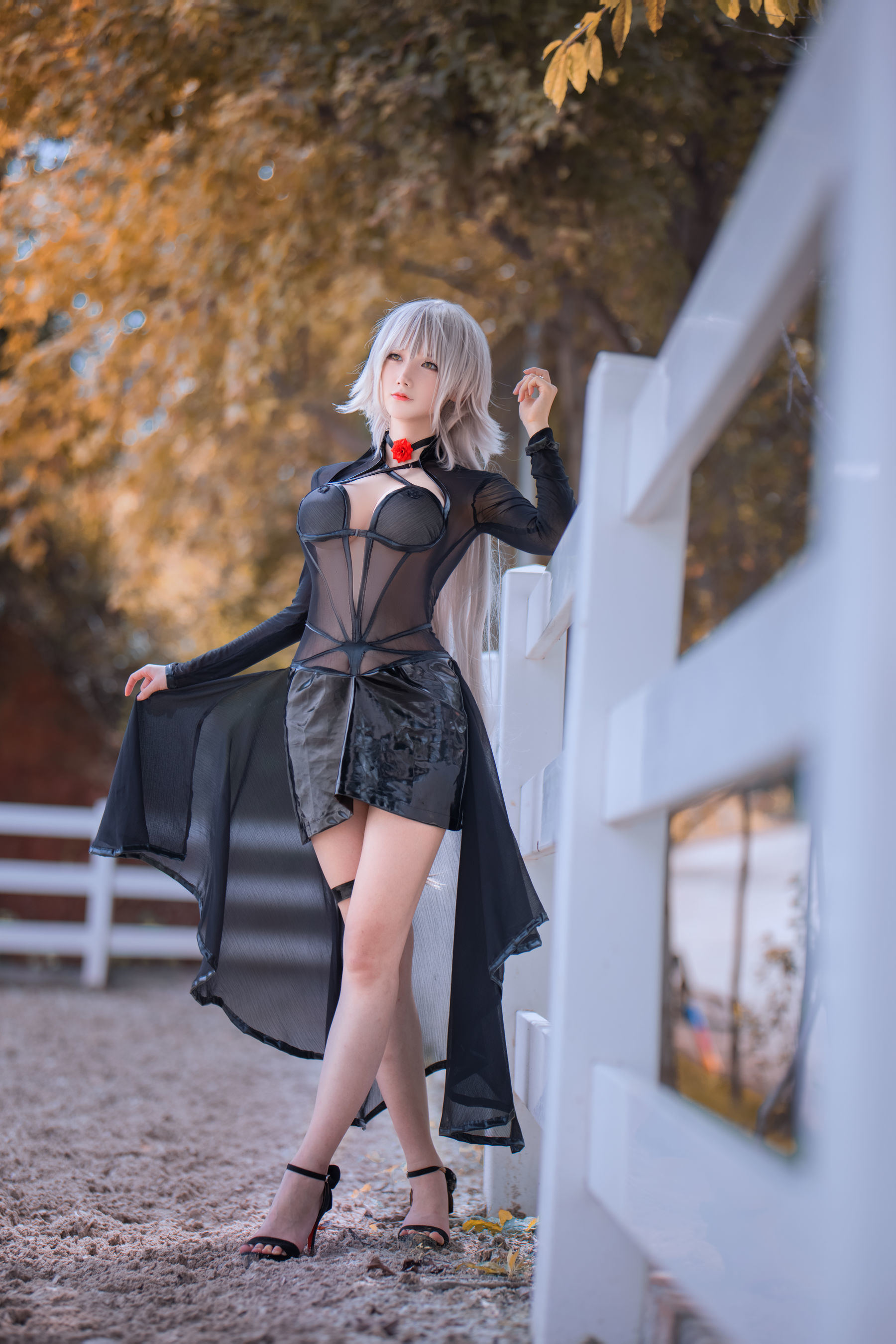 福利COS] COS妹子仙九Airi - 黑貞馬會