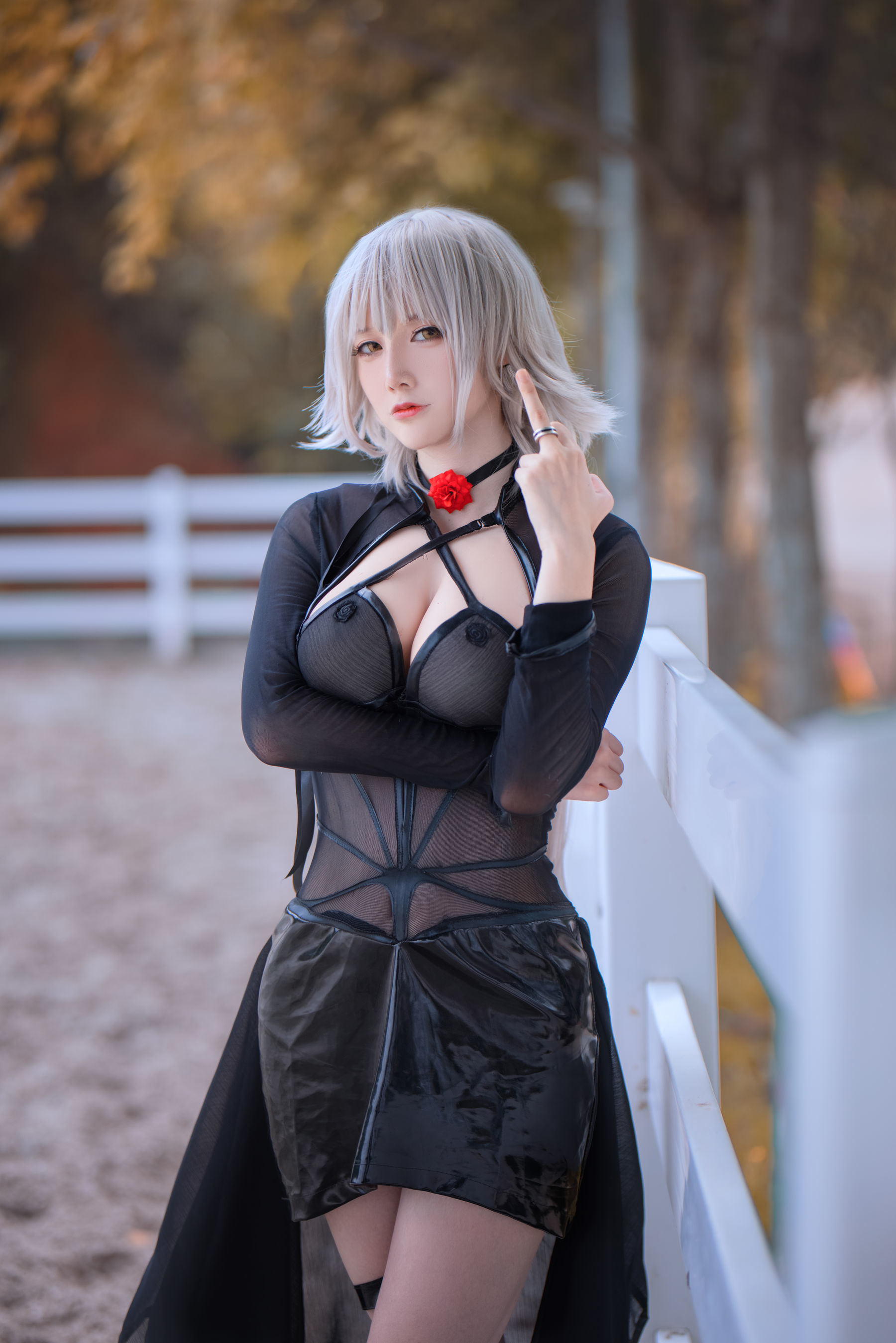 福利COS] COS妹子仙九Airi - 黑貞馬會