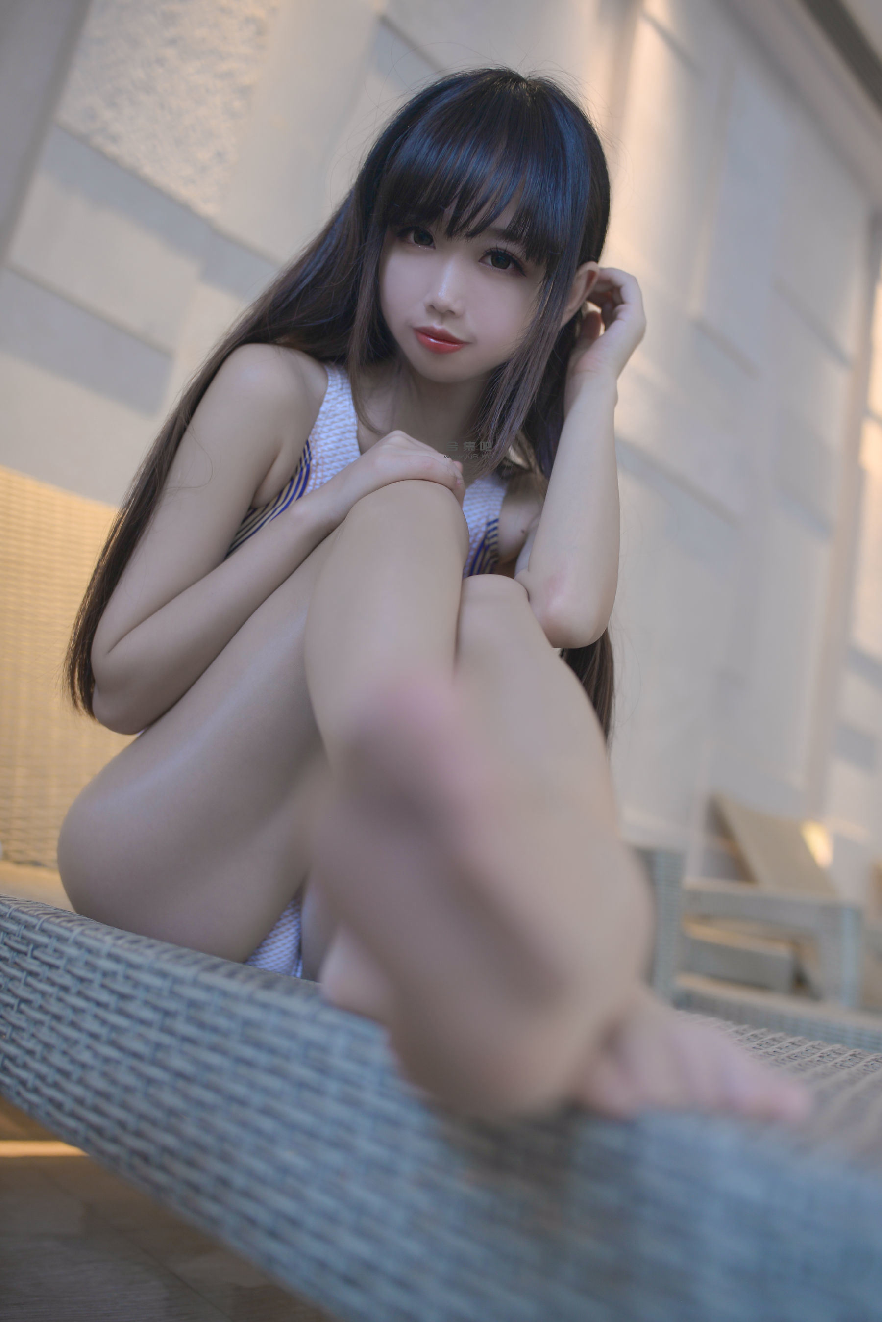 Welfare COS] Cos Miss Xue Qi - Competitive Swimsuit