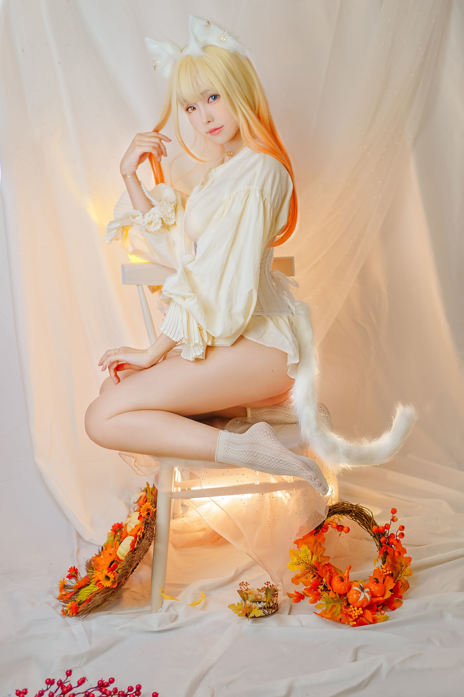 福利COS] Ely_eee(ElyEE子) - 貓魔女與貓