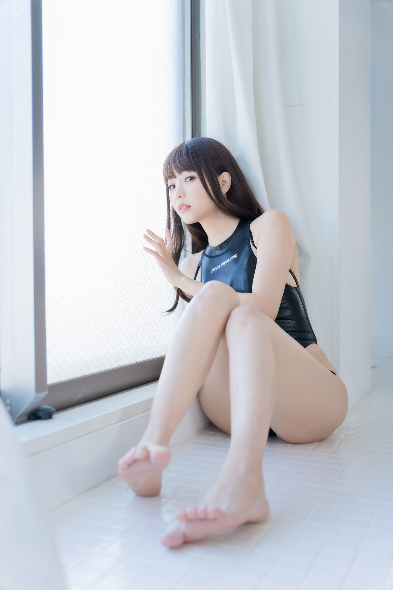 福利COS] 埃莉_eee(ElyEE子) - 競速泳裝 競泳水手服