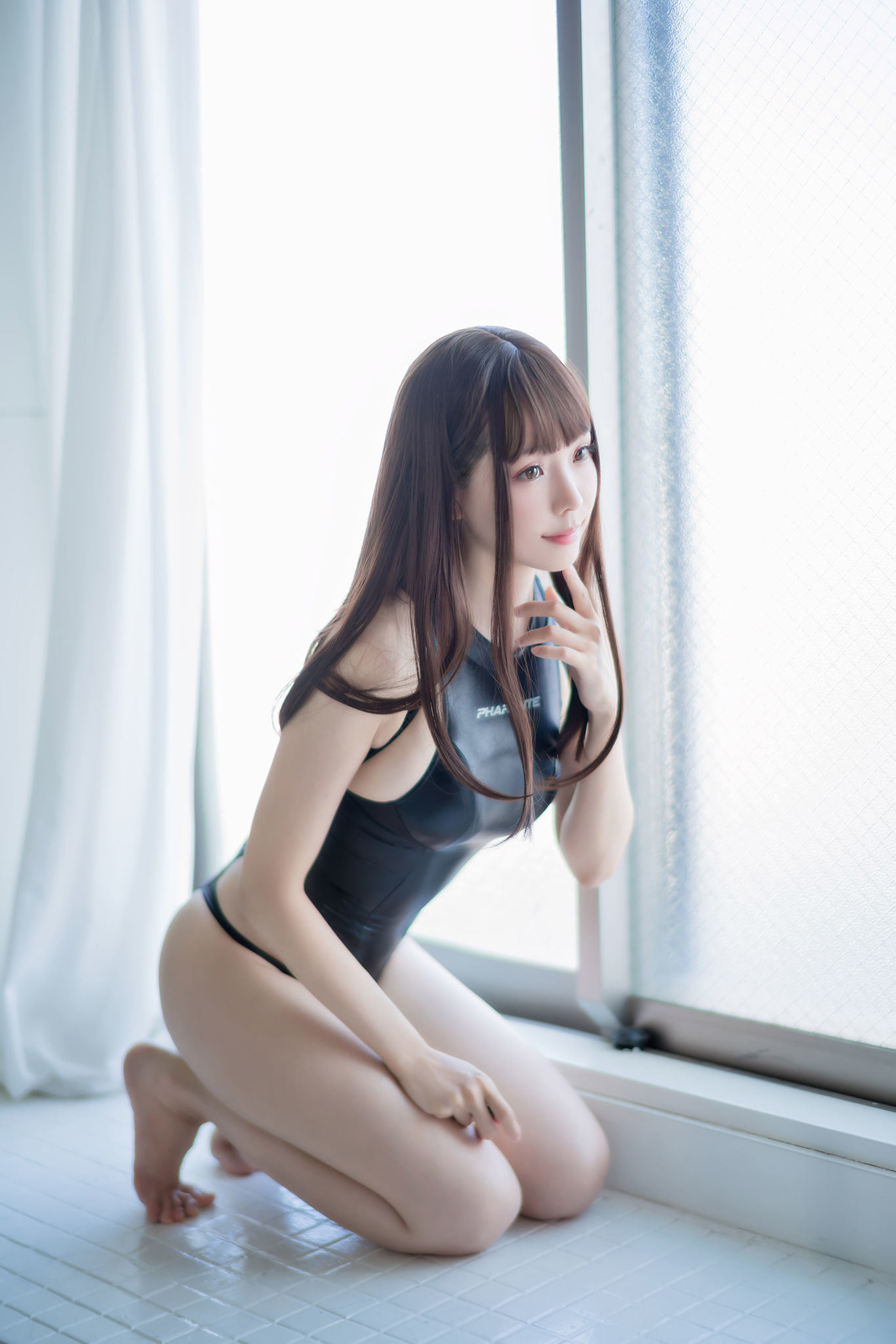 Fan Service COS] Ely_eee (ElyEE子) - Racing Swimsuit (Competitive Swimming Sailor Uniform)