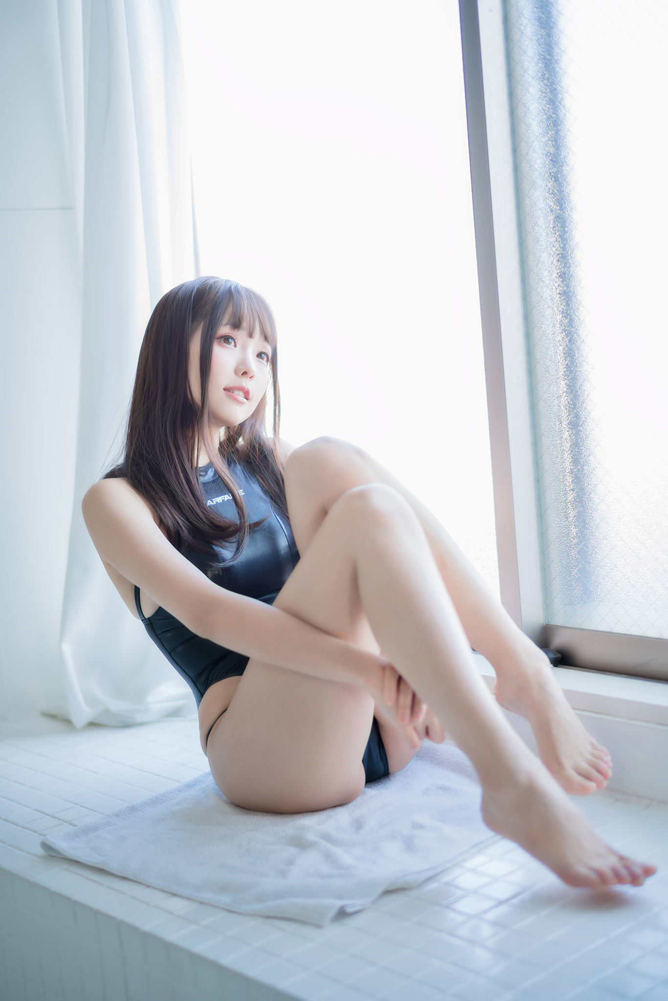 Fan Service COS] Ely_eee (ElyEE子) - Racing Swimsuit (Competitive Swimming Sailor Uniform)
