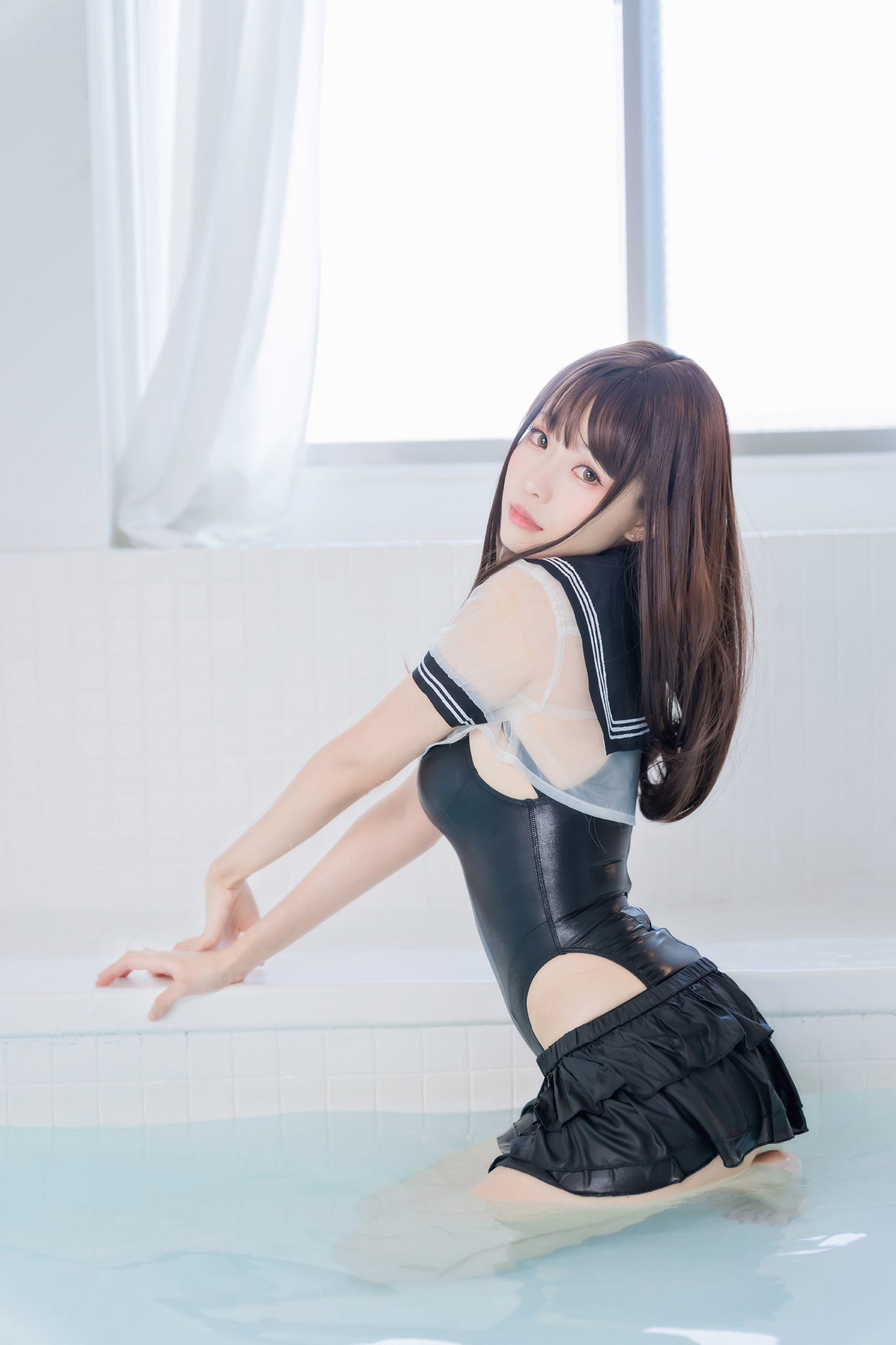 福利COS] Ely_eee(ElyEE子) - 競泳水着